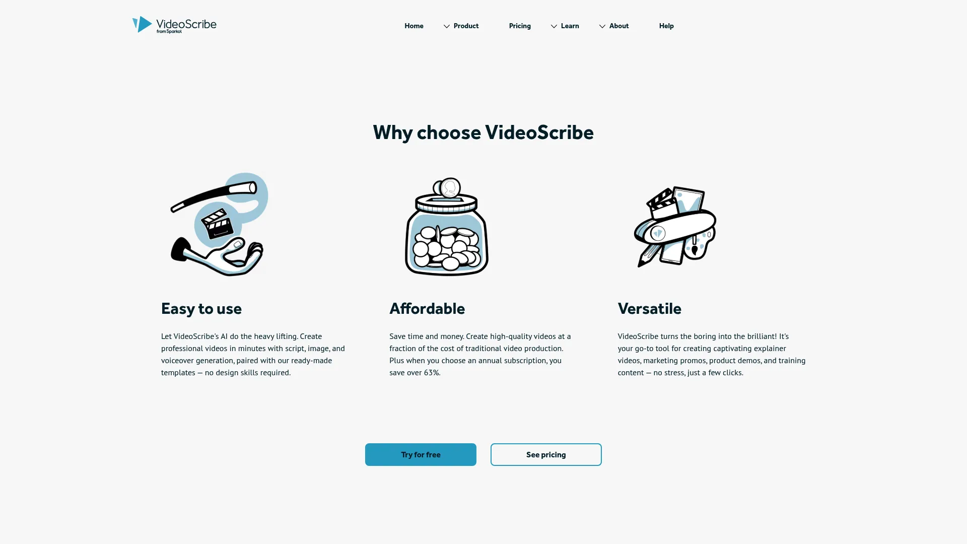 VideoScribe whiteboard explainer video maker interface