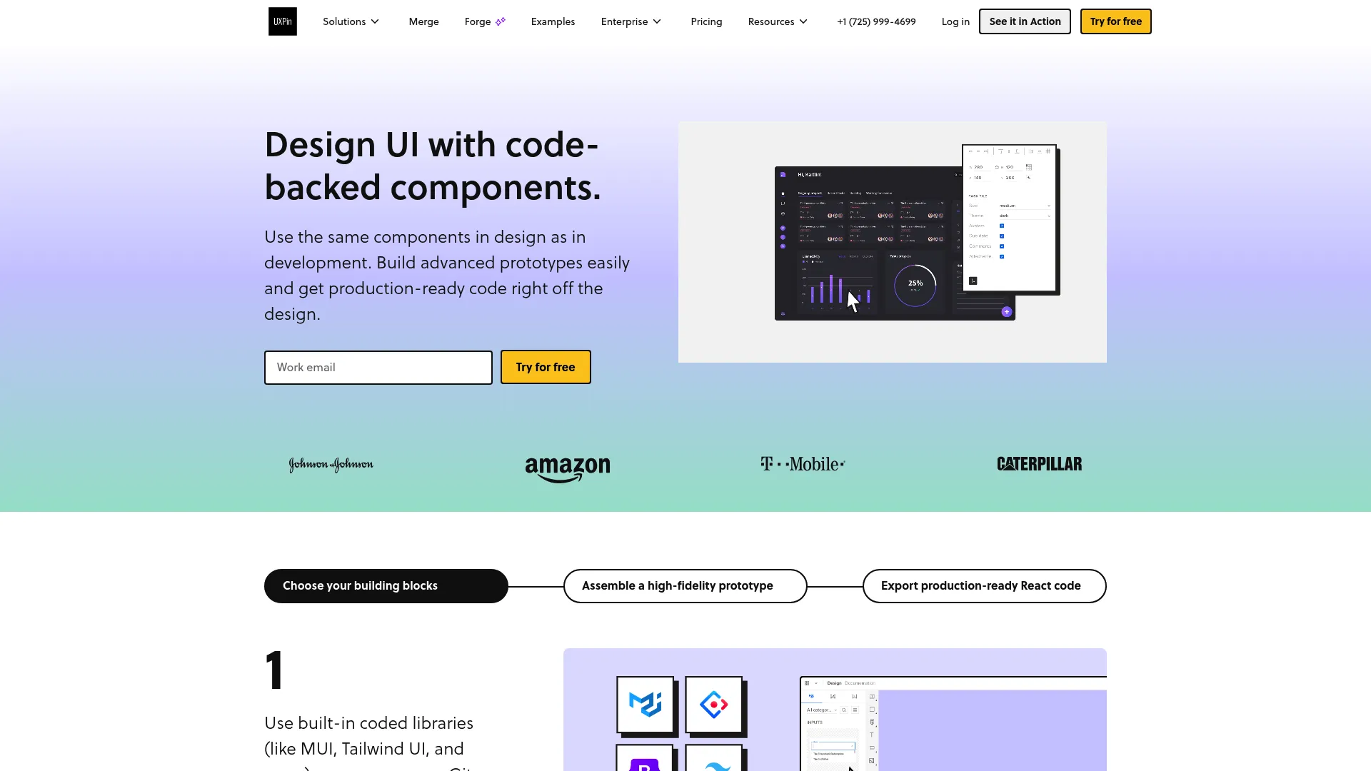 UXPin code-backed prototyping platform