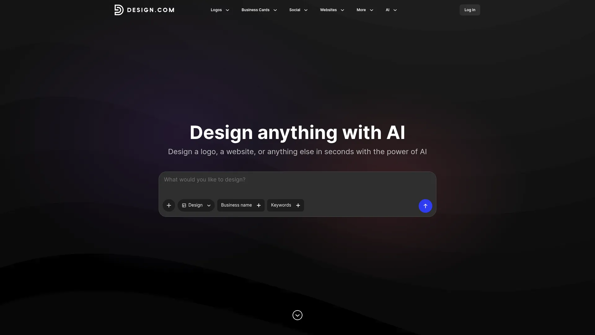 Design.com logo maker interface