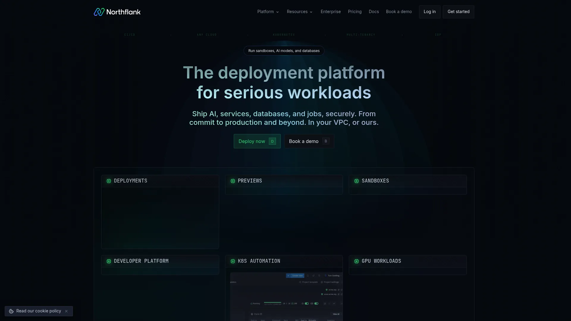 Northflank developer deployment platform