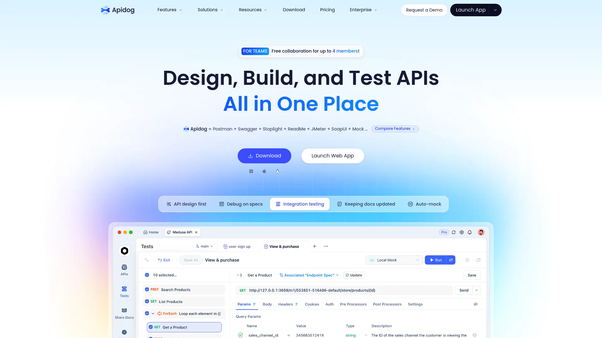 Apidog all-in-one API platform