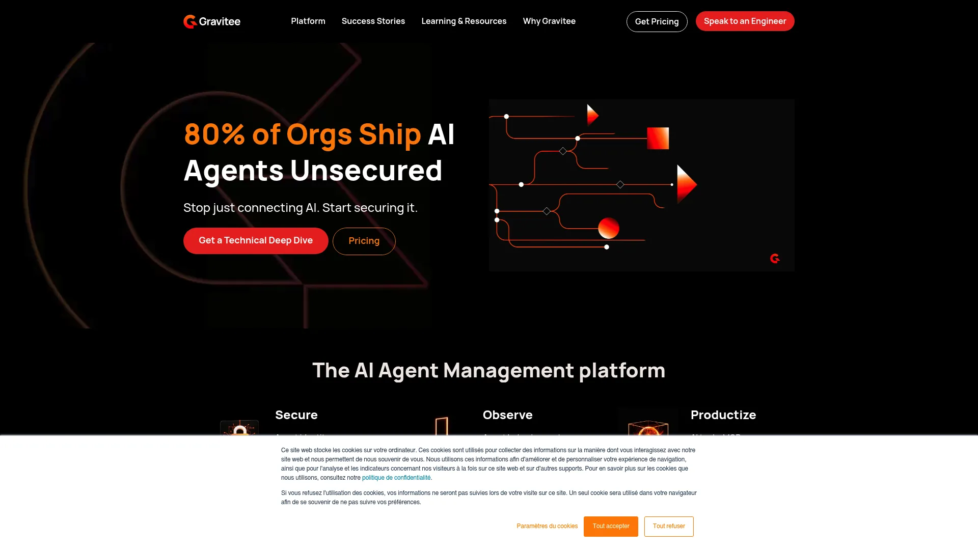 Gravitee API, event, and AI agent management platform