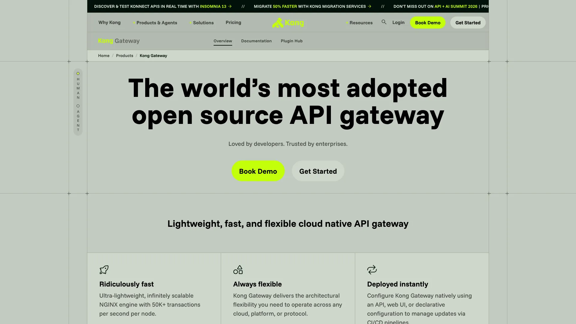 Kong Gateway cloud-native API gateway