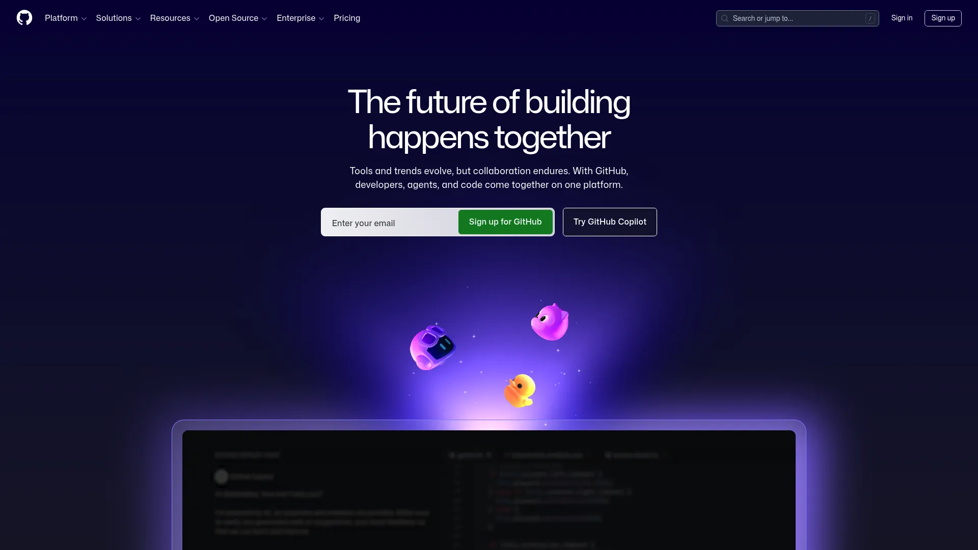GitHub code review interface