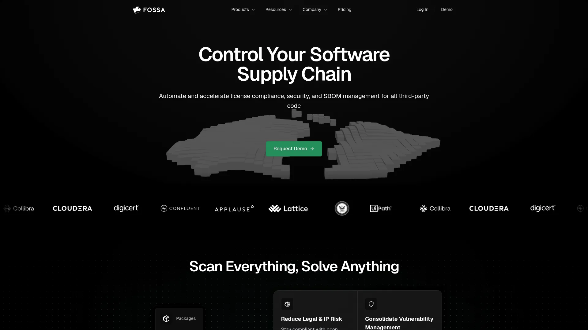FOSSA open source management interface