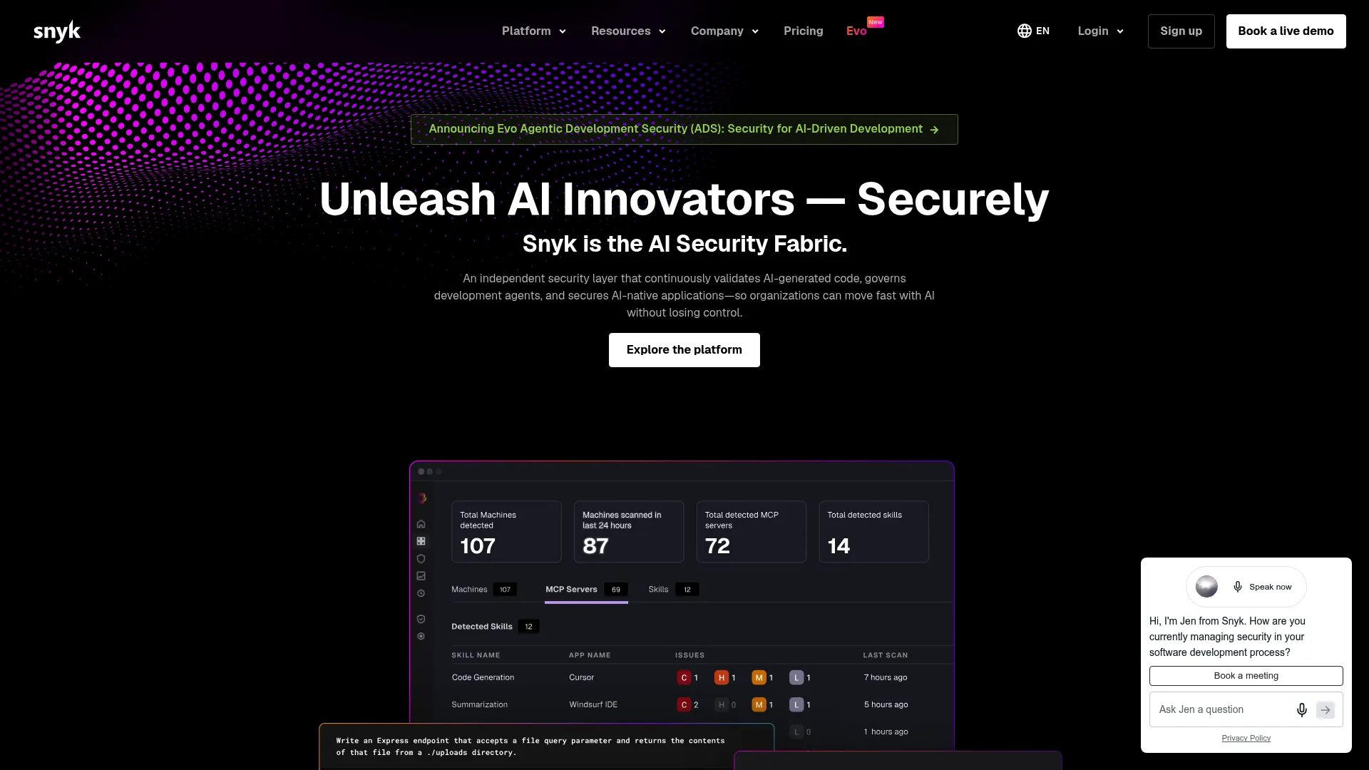 Snyk developer security platform