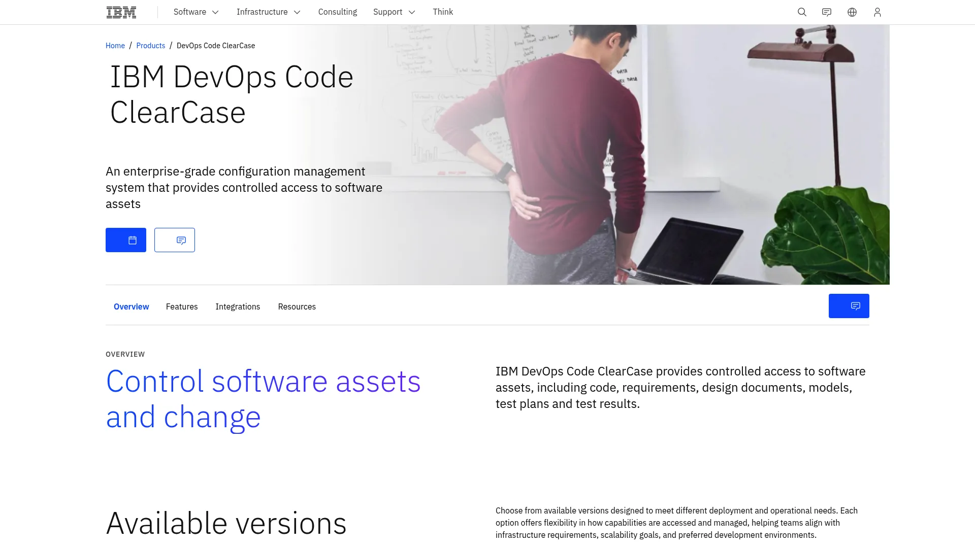 IBM Rational ClearCase configuration management homepage