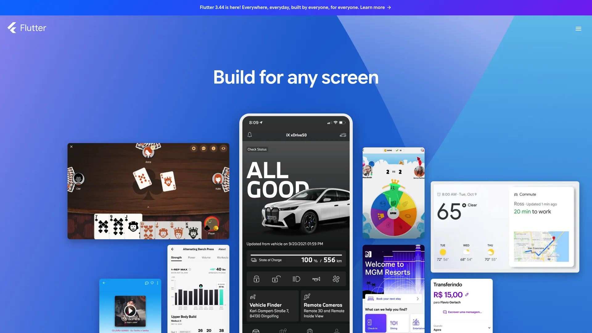 Flutter framework for cross-platform app development
