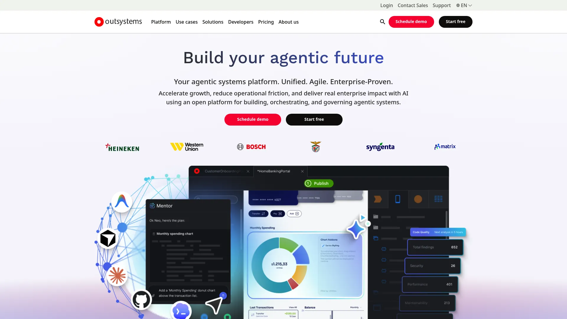 OutSystems enterprise low-code development platform