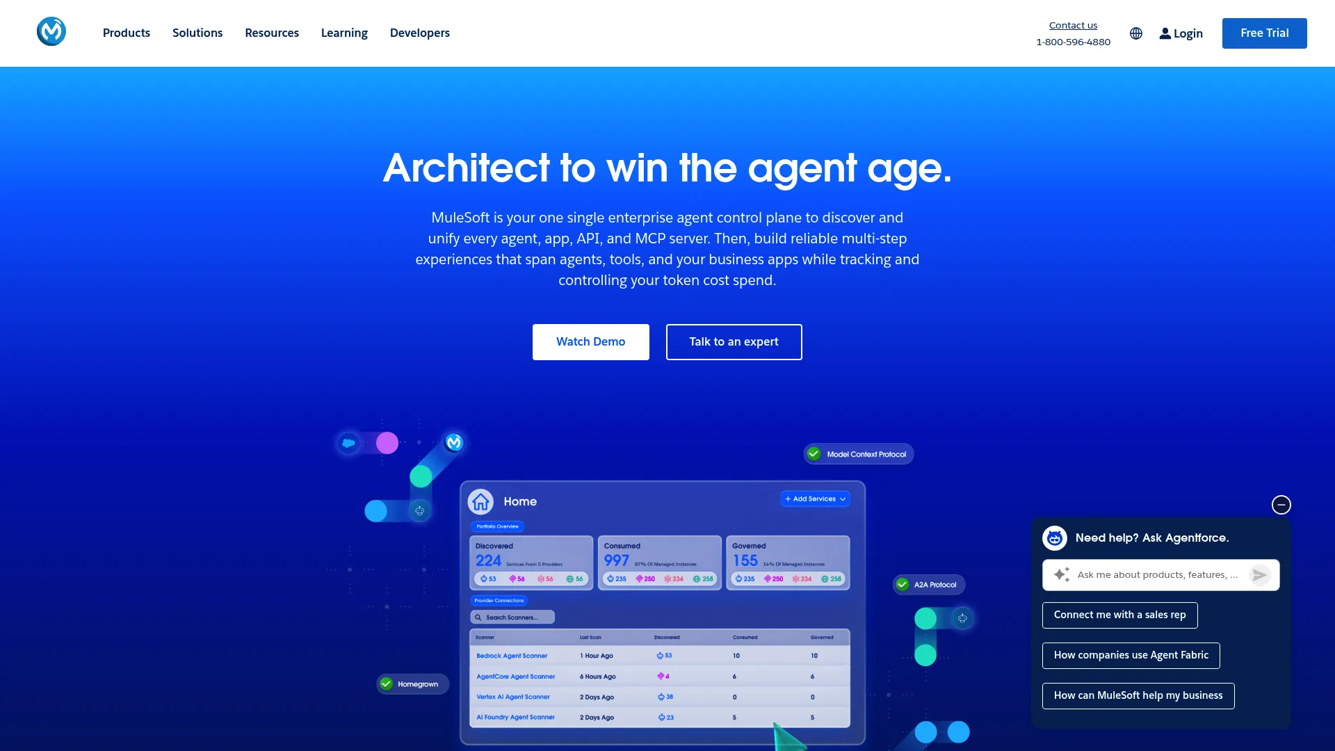 MuleSoft Anypoint Platform homepage