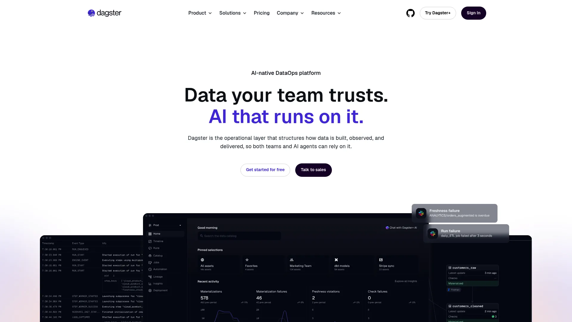 Dagster data orchestration platform