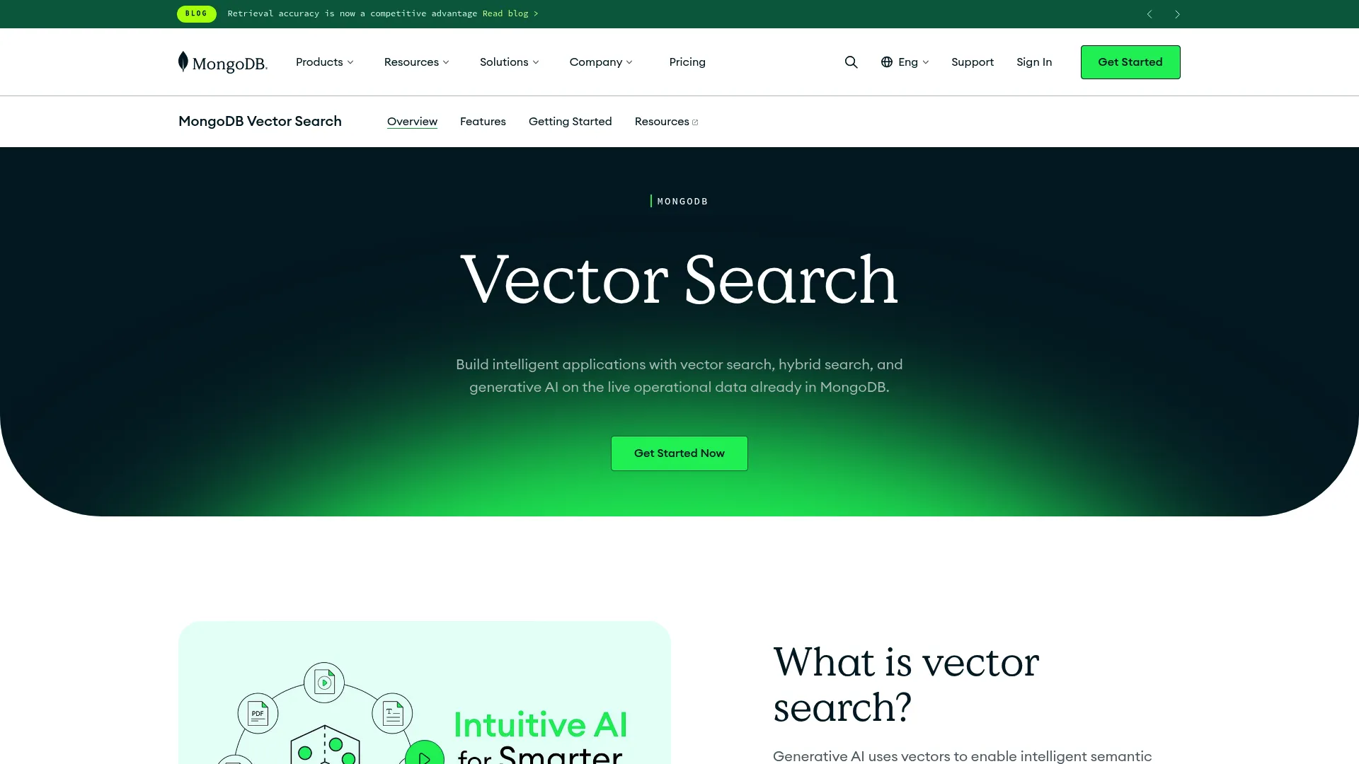 MongoDB Atlas Vector Search screenshot