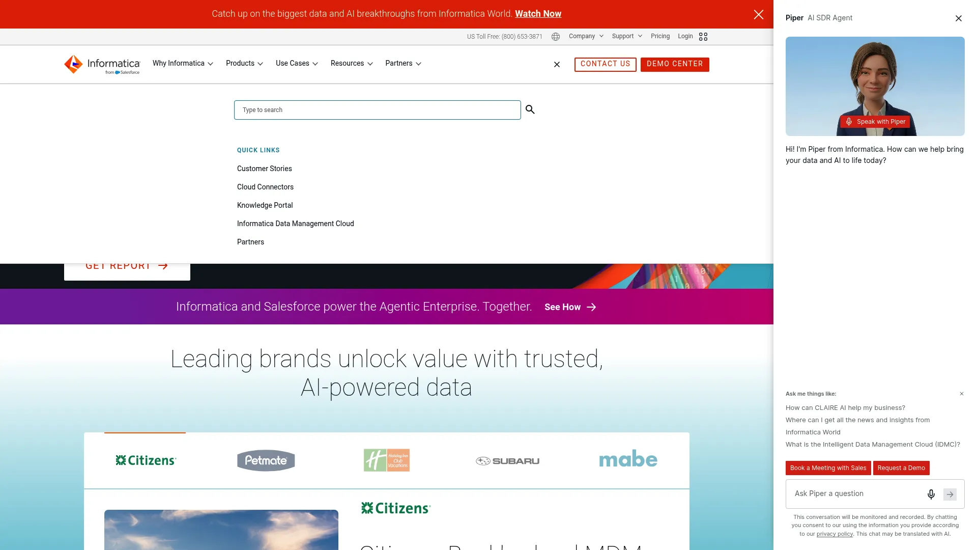 Informatica enterprise data management platform