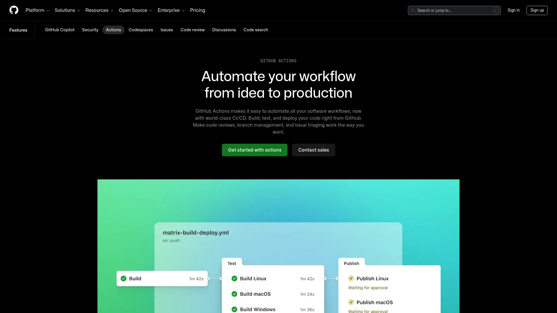 GitHub Actions workflow automation