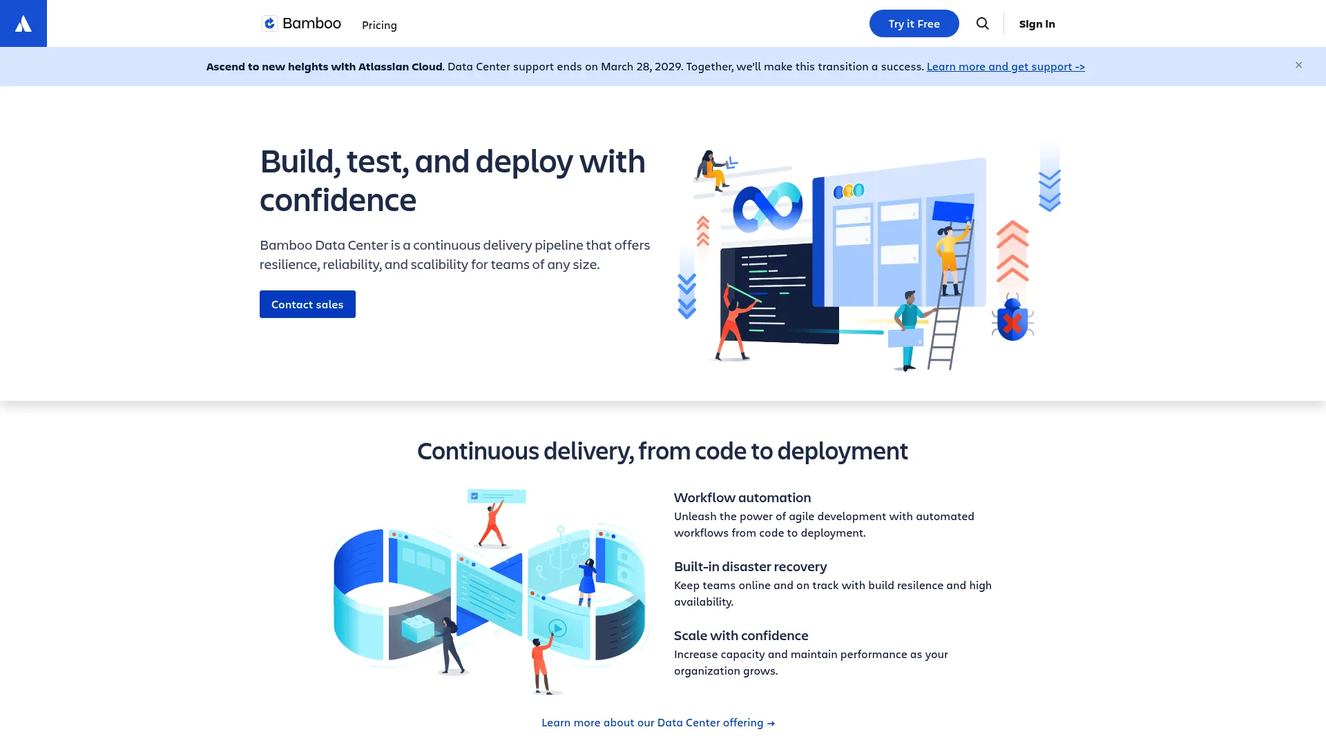 Atlassian Bamboo CI/CD pipeline