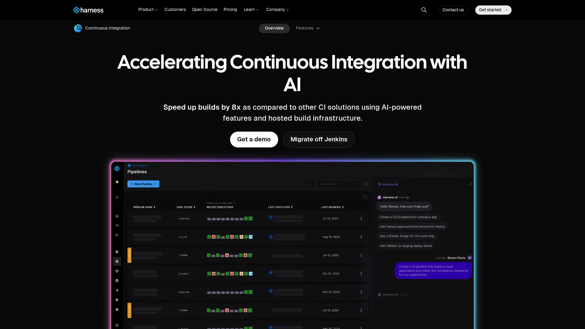 Harness CI cloud-native build platform