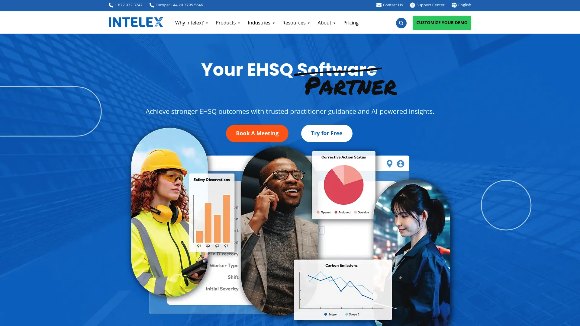 Intelex EHSQ software dashboard