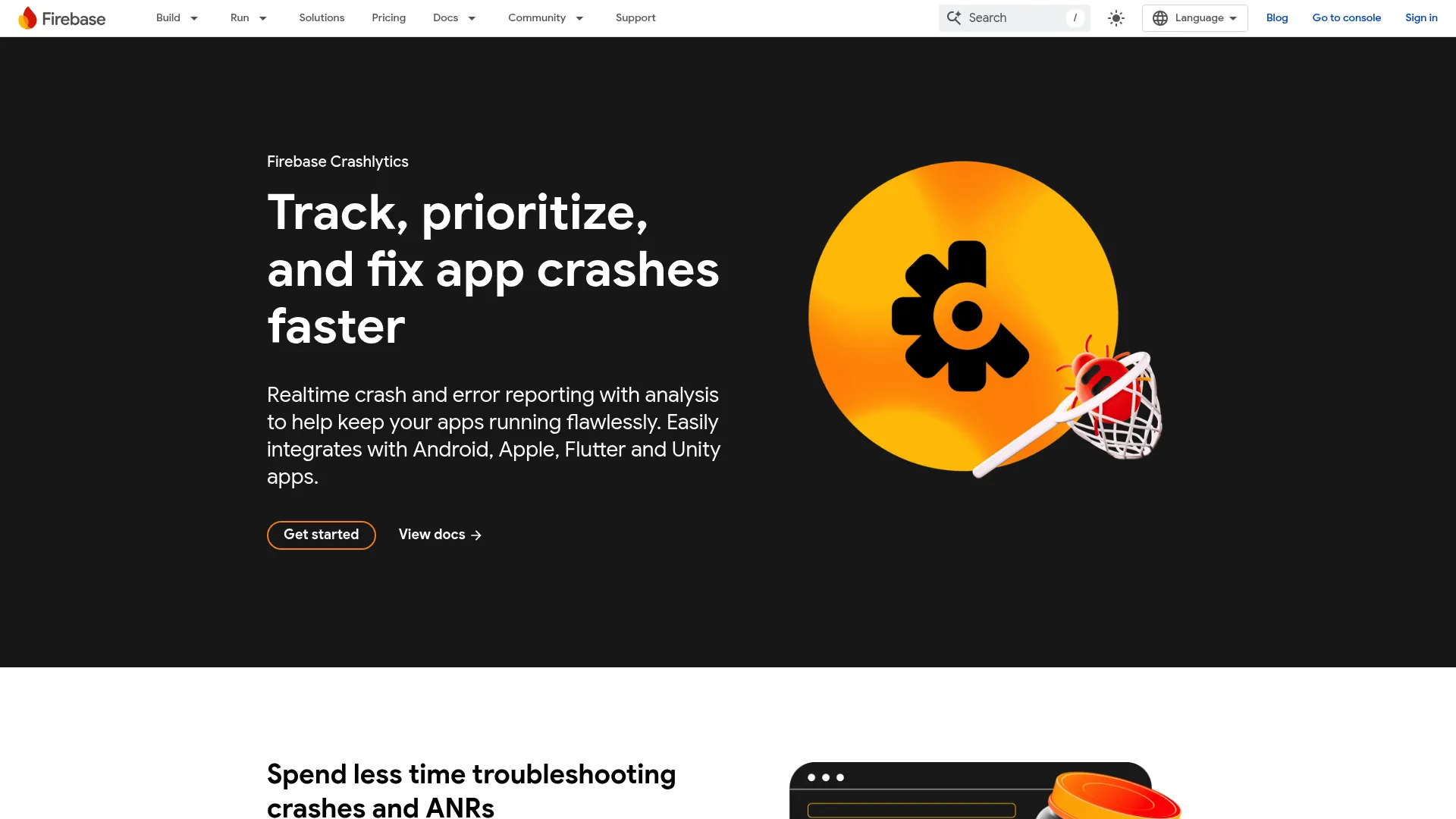 Firebase Crashlytics crash reporting for mobile apps