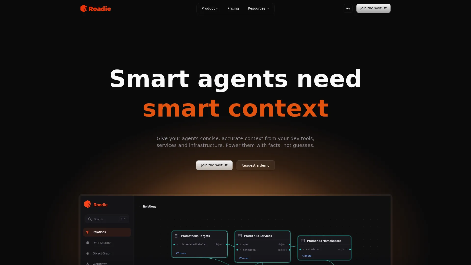 Roadie managed Backstage developer portal