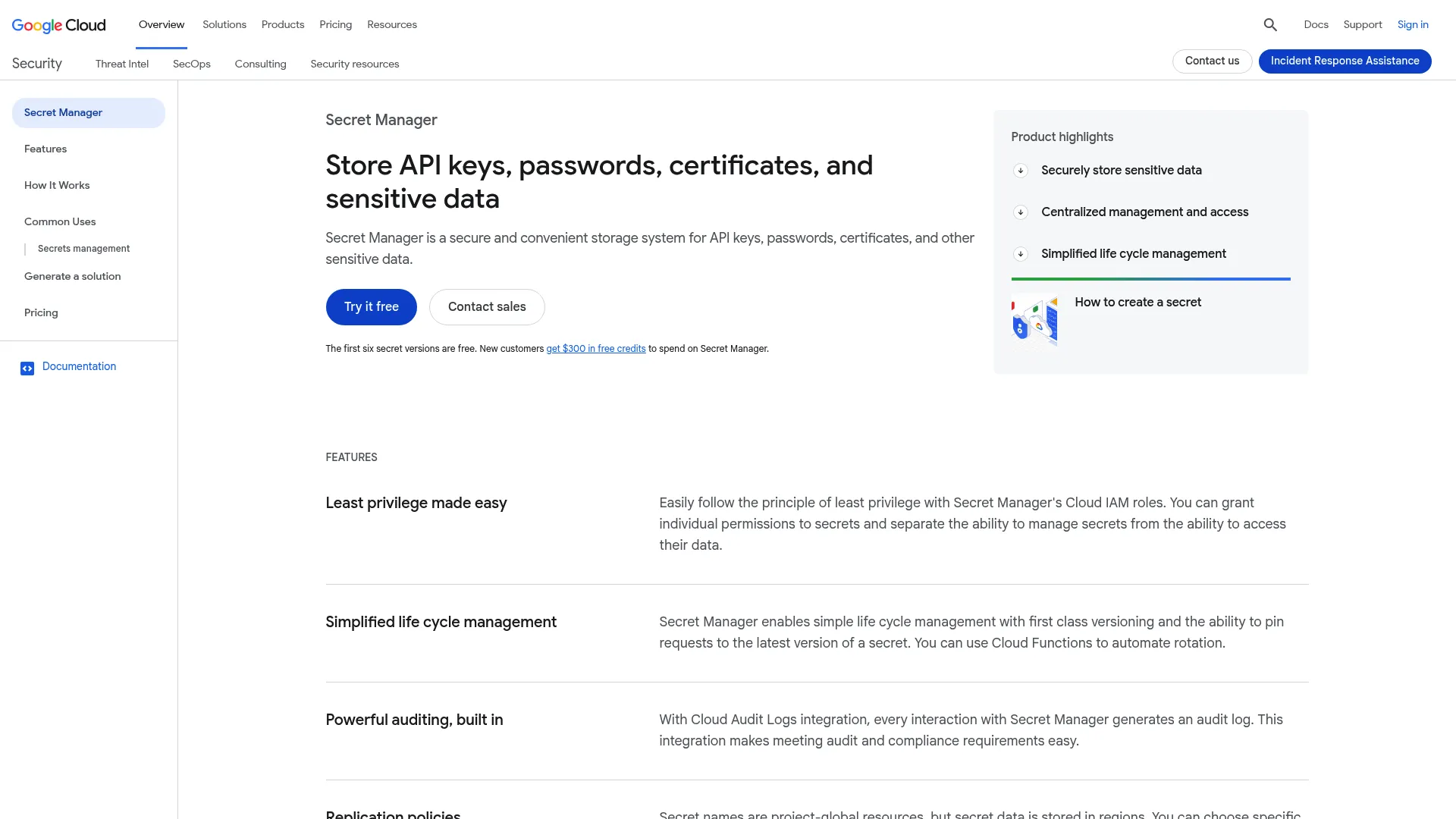 Google Secret Manager