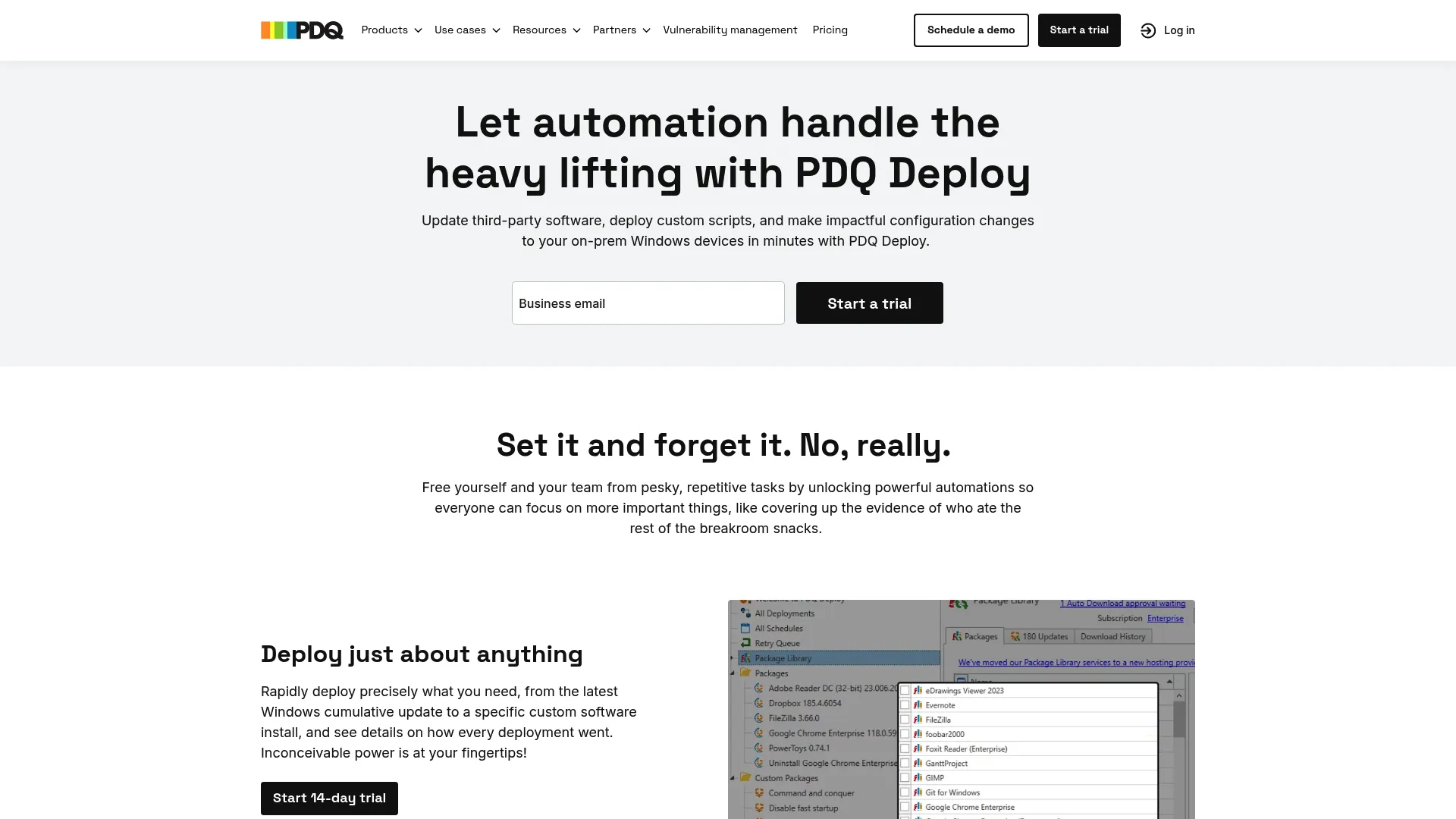 PDQ Deploy Windows software deployment tool