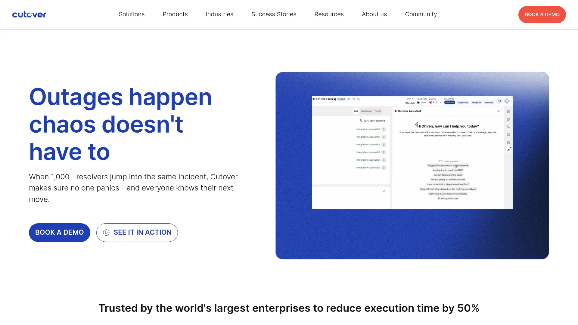 Cutover release orchestration platform