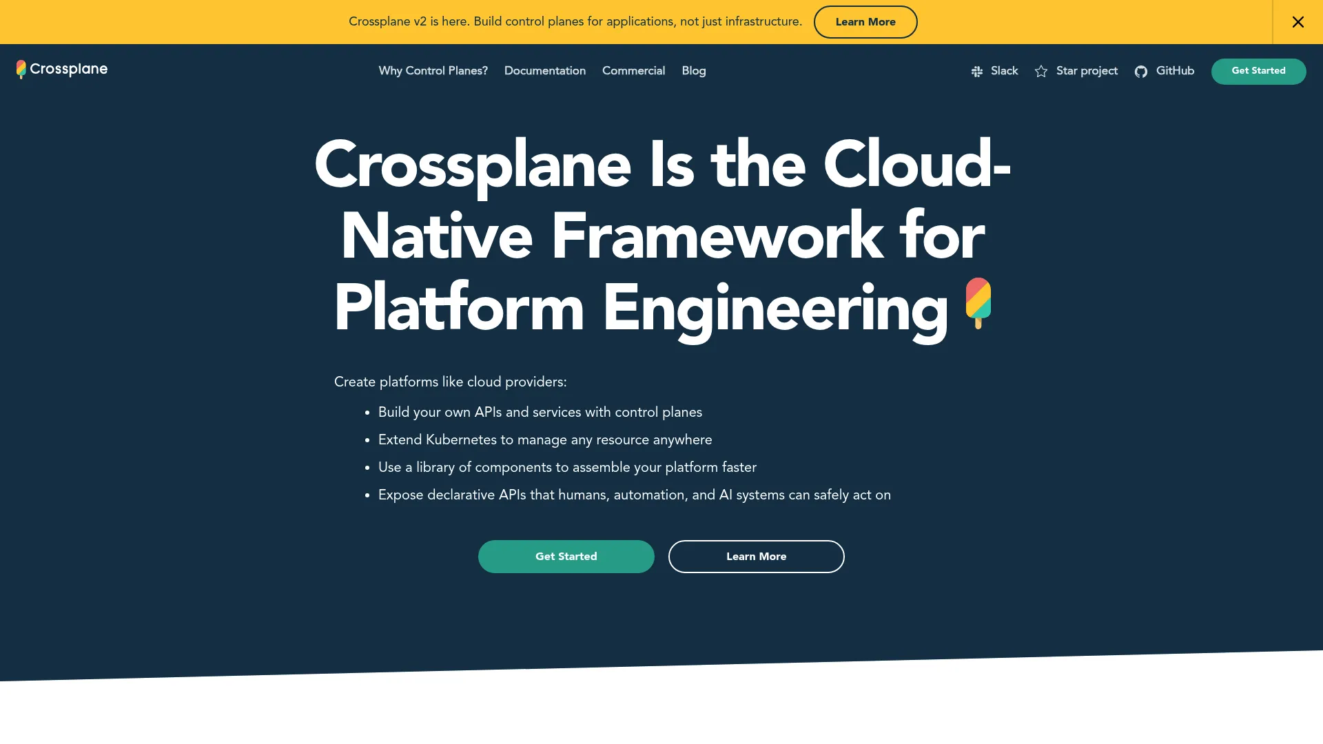 Crossplane Kubernetes control plane