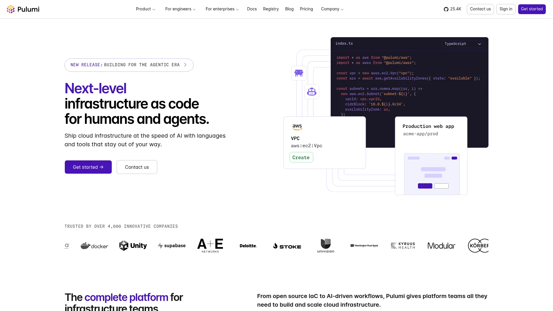 Pulumi infrastructure as code in programming languages