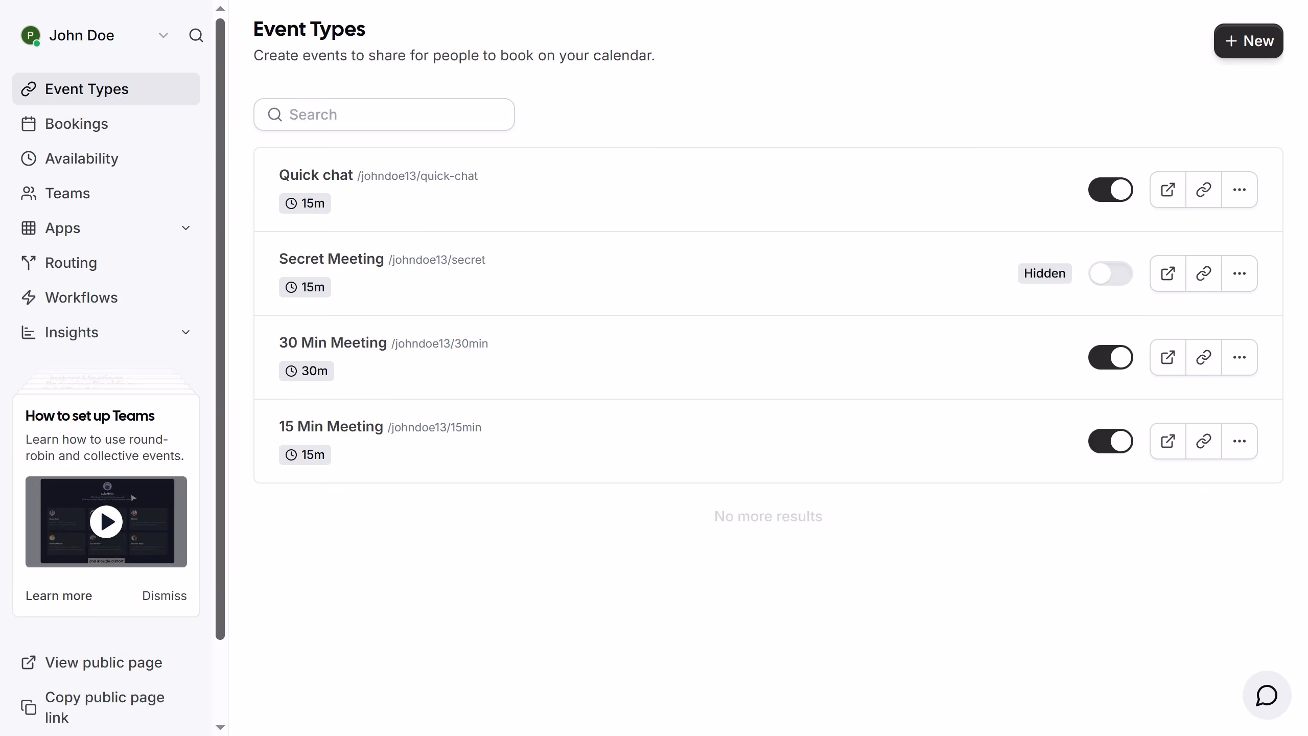 How to manage calendar settings before adding events in Cal.com