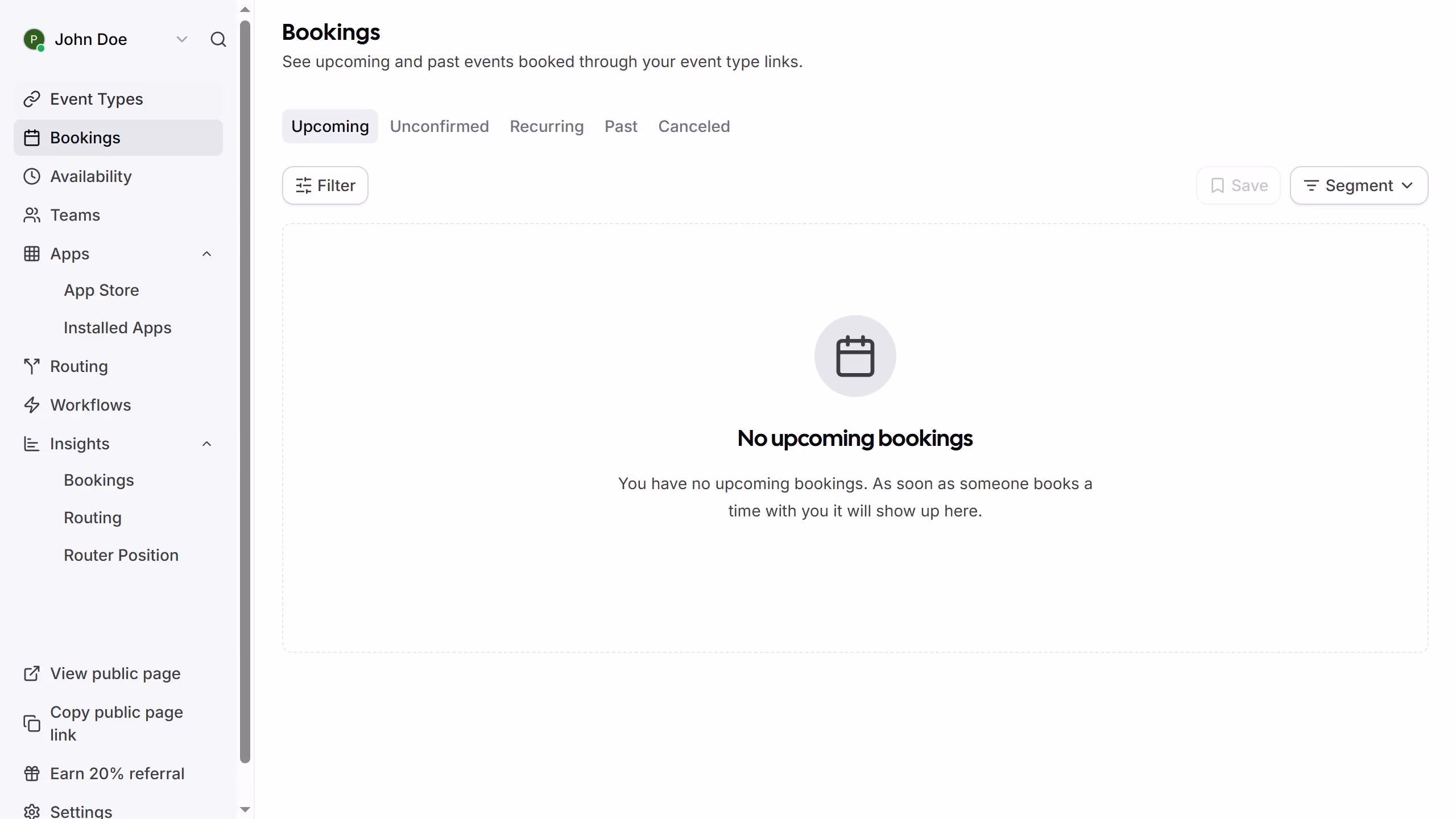 How to show calendar event details on shared calendars in Cal.com