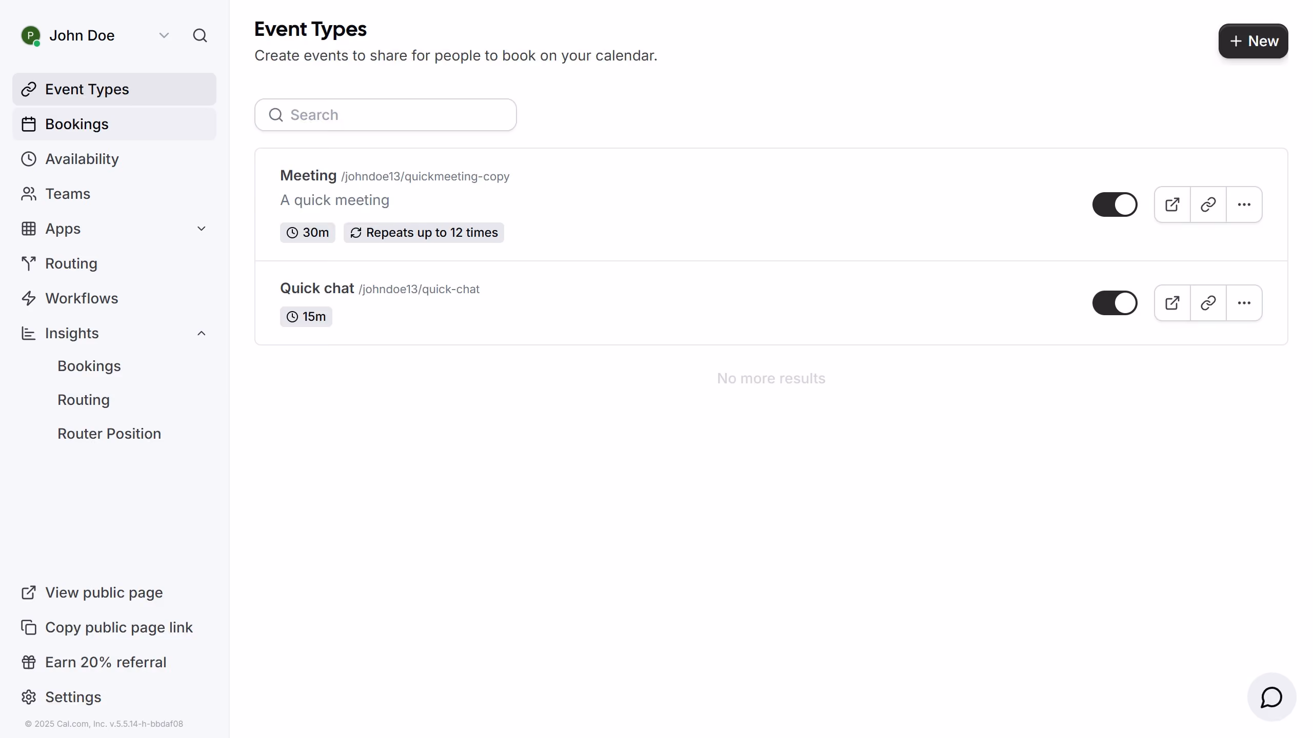 How to filter upcoming bookings by attendee name in Cal.com