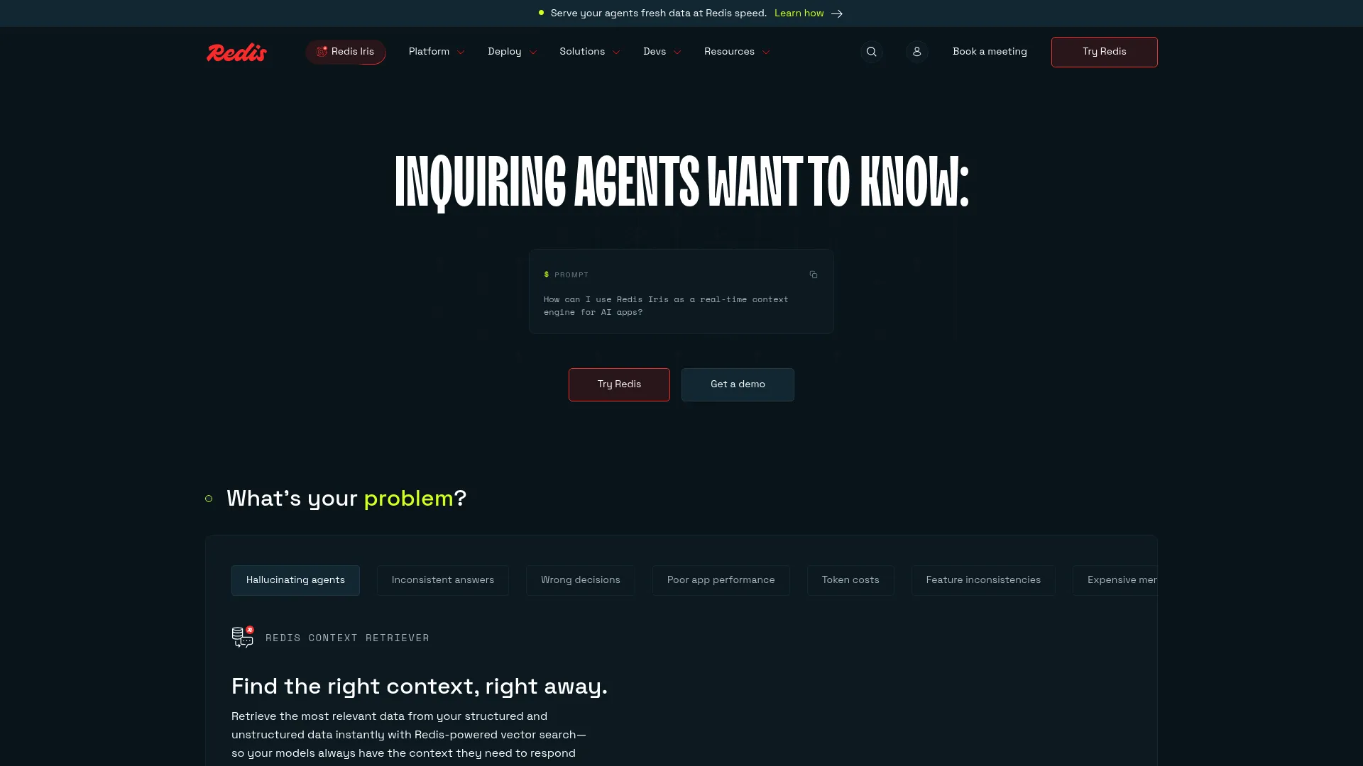 Redis product page