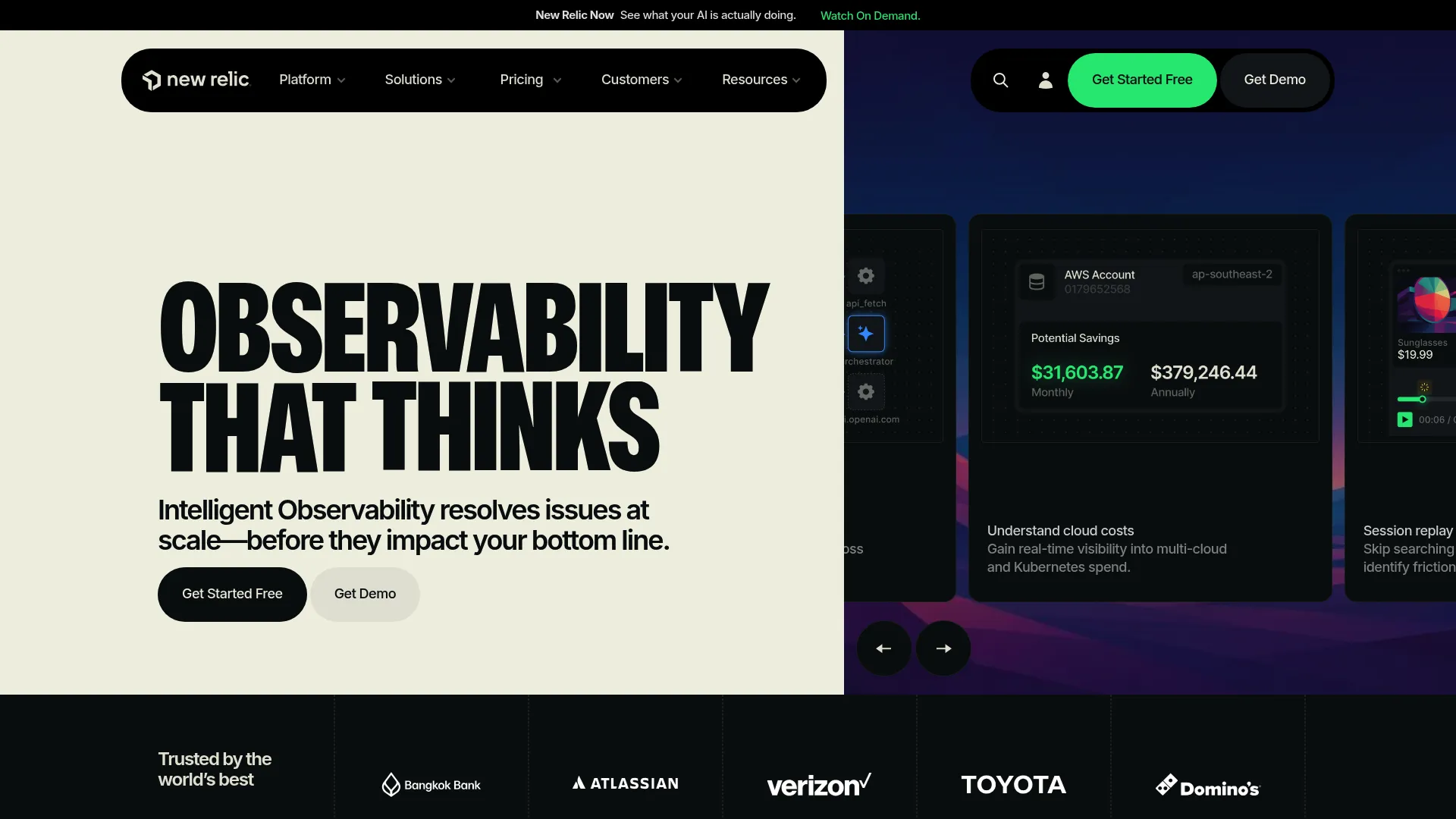 New Relic full-stack observability platform
