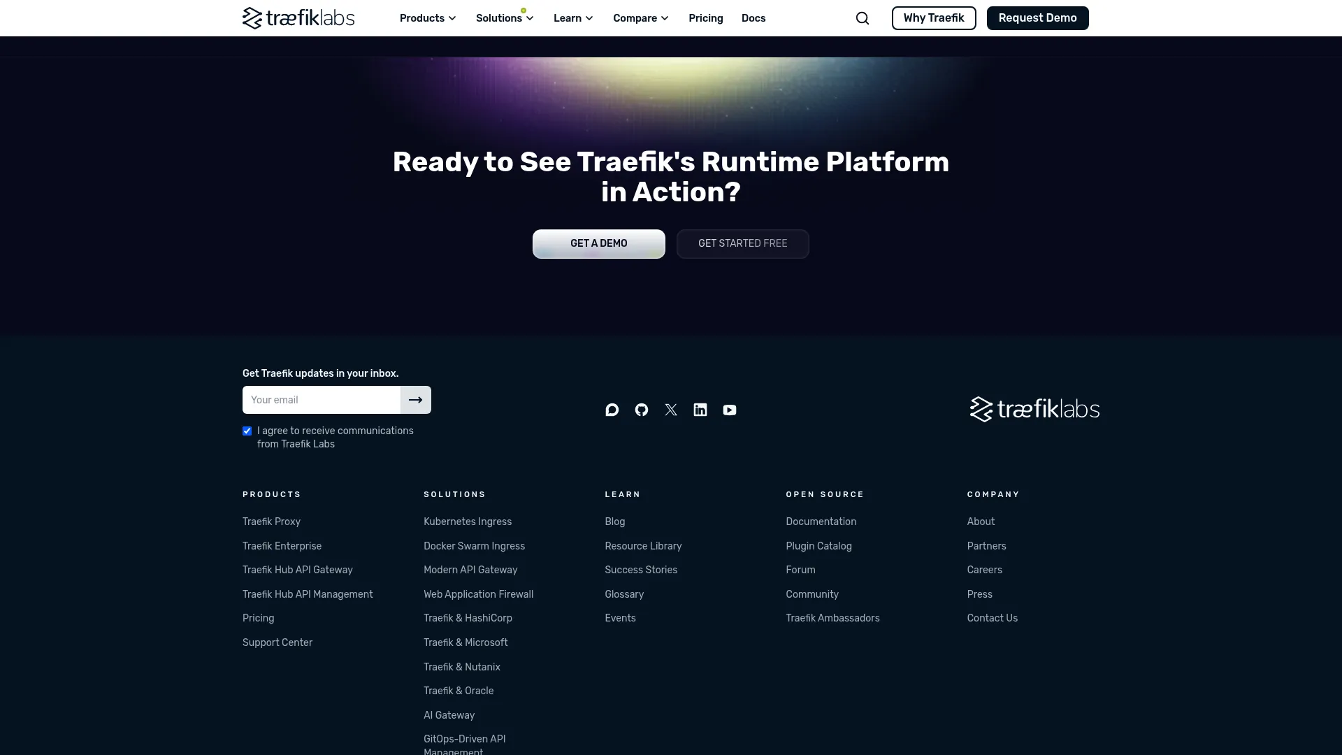 Traefik cloud-native application proxy homepage
