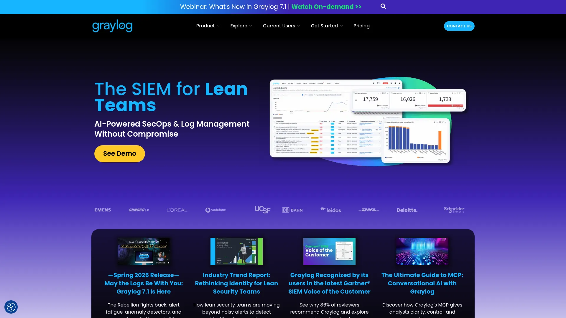 Graylog centralized log management and SIEM interface