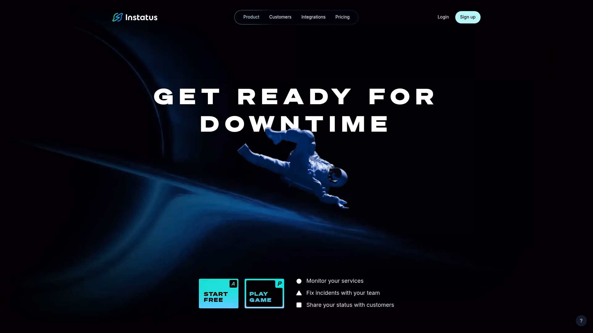 Instatus status page software