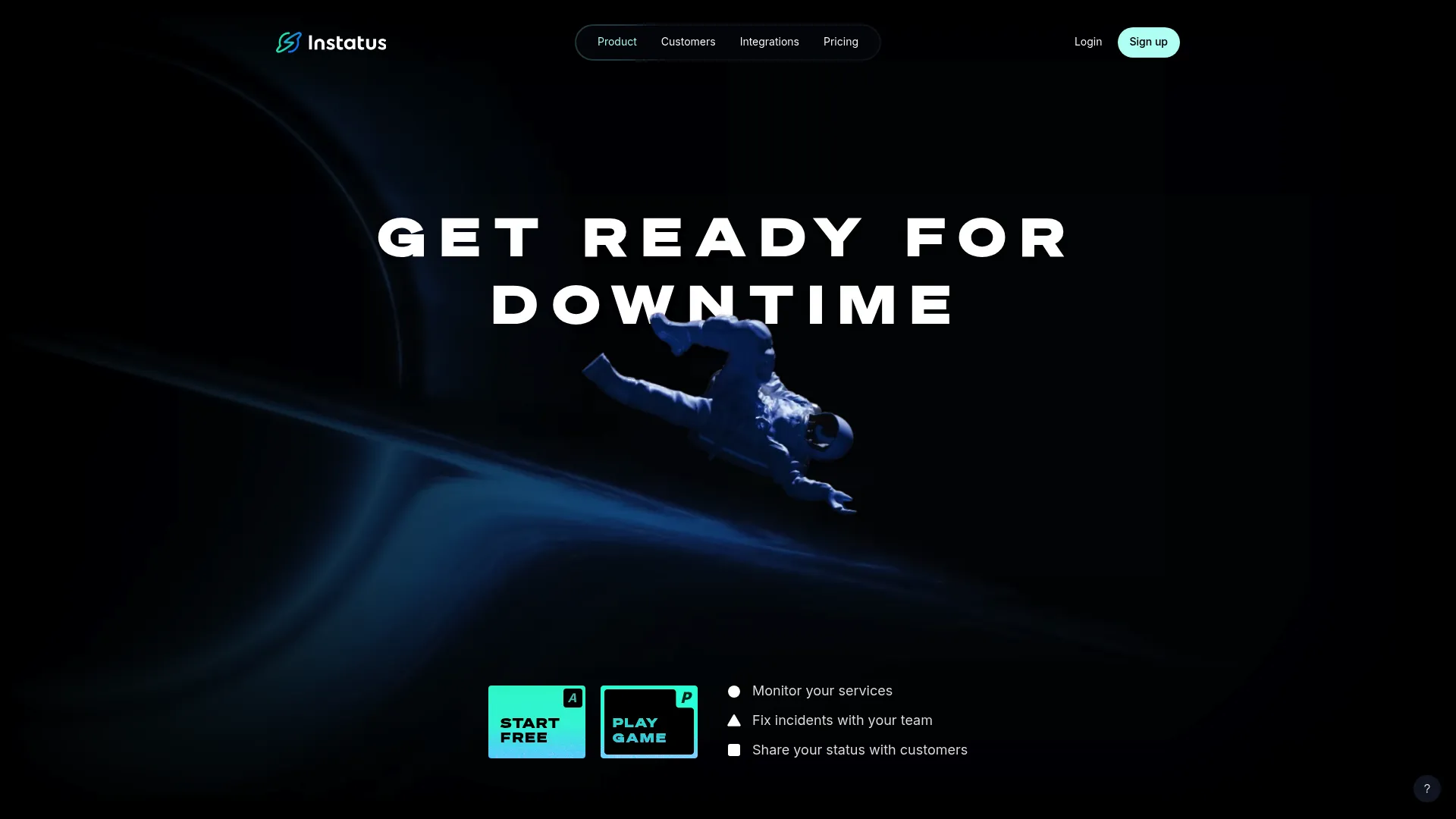 Instatus status page software