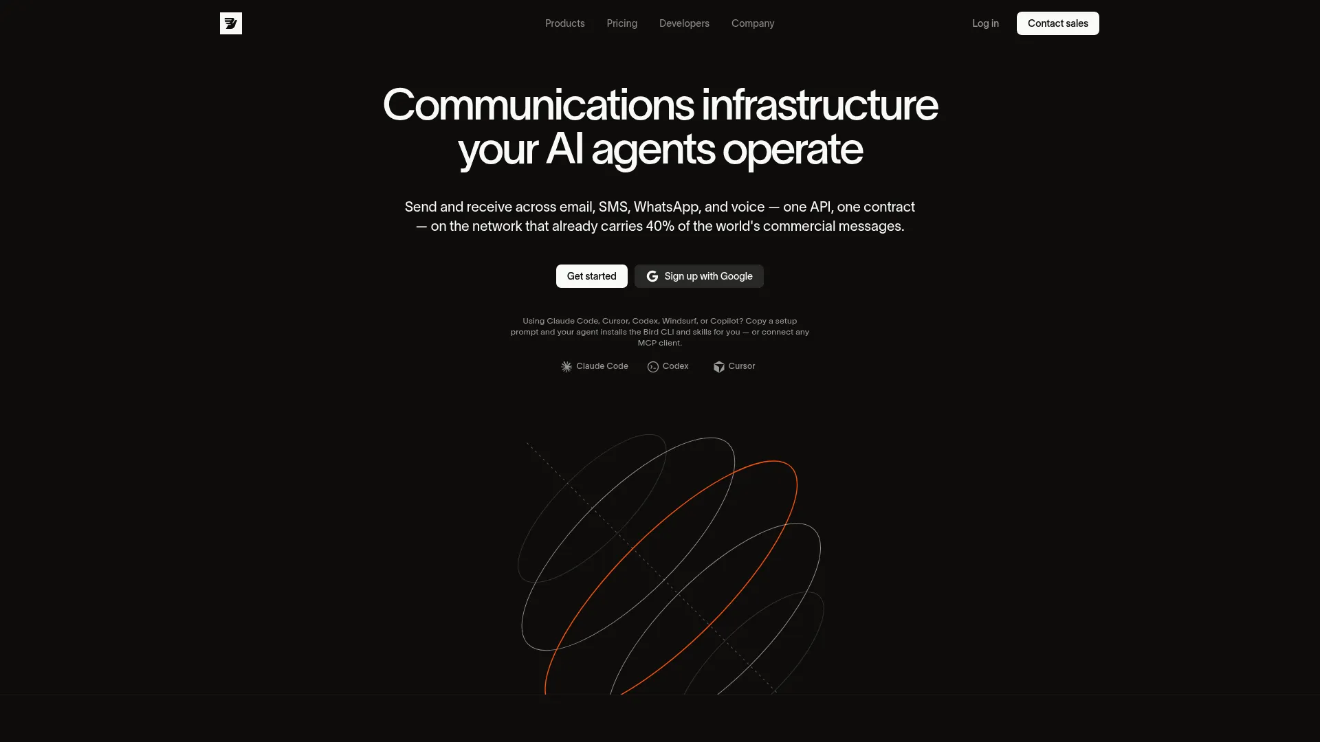 MessageBird Bird platform homepage