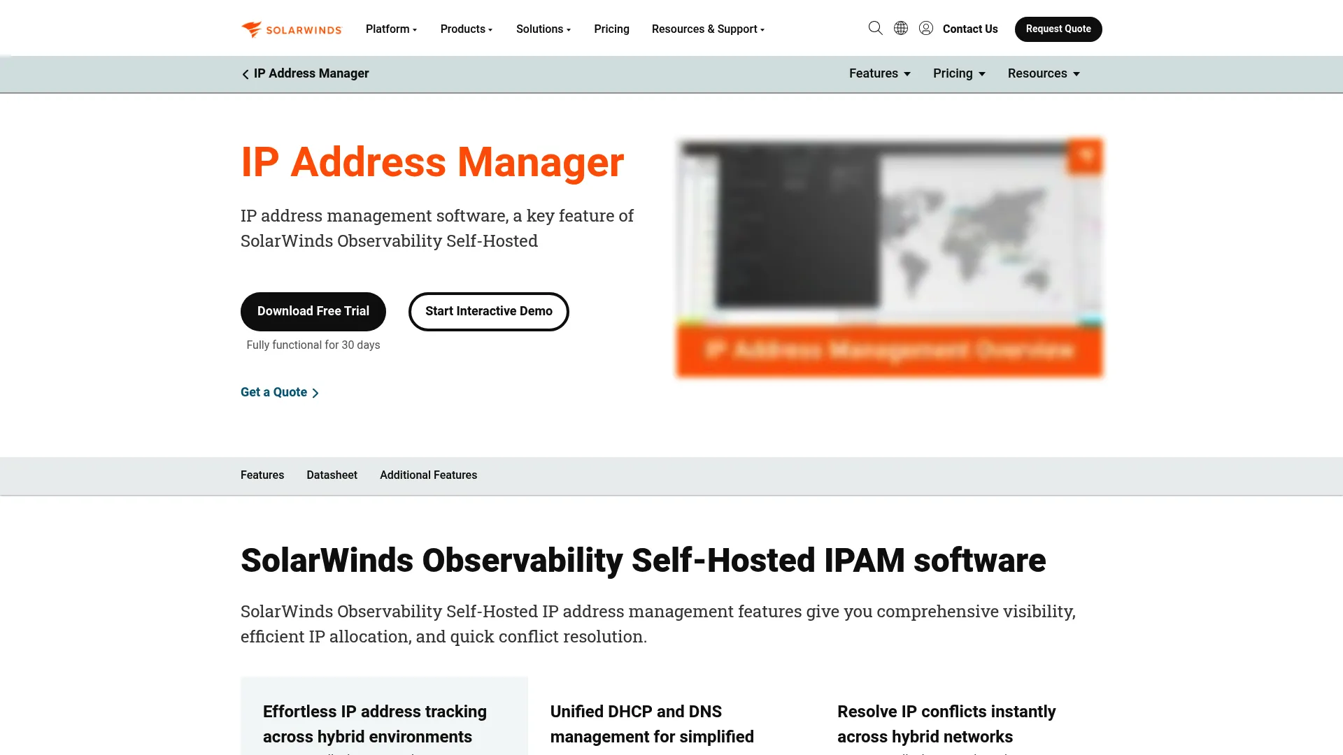 SolarWinds IP Address Manager