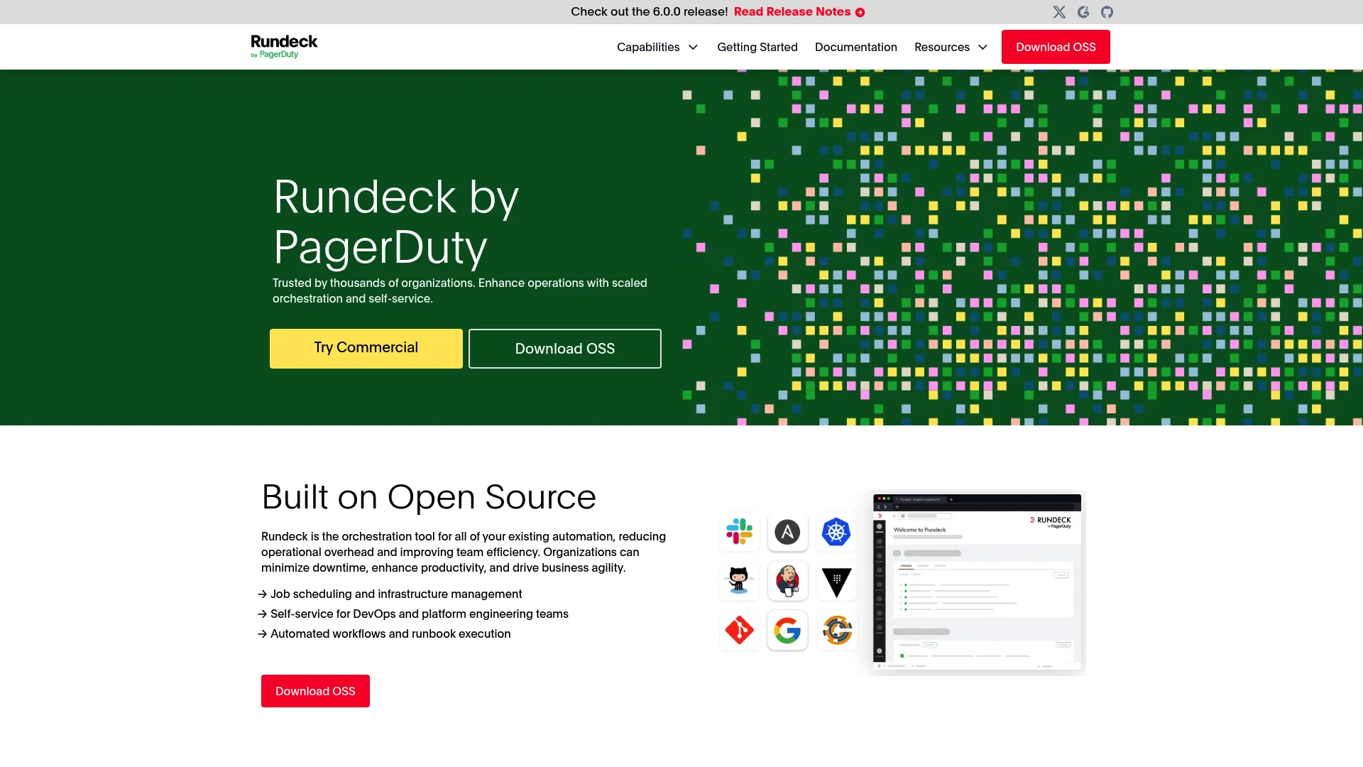 Rundeck runbook automation software