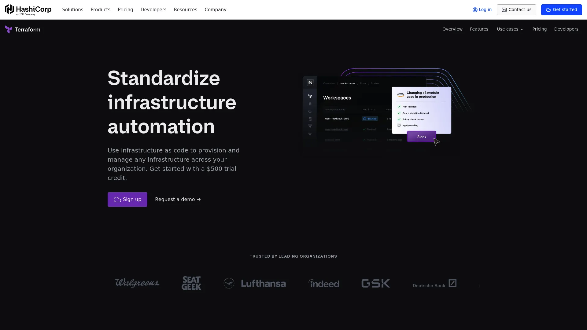 Terraform infrastructure as code