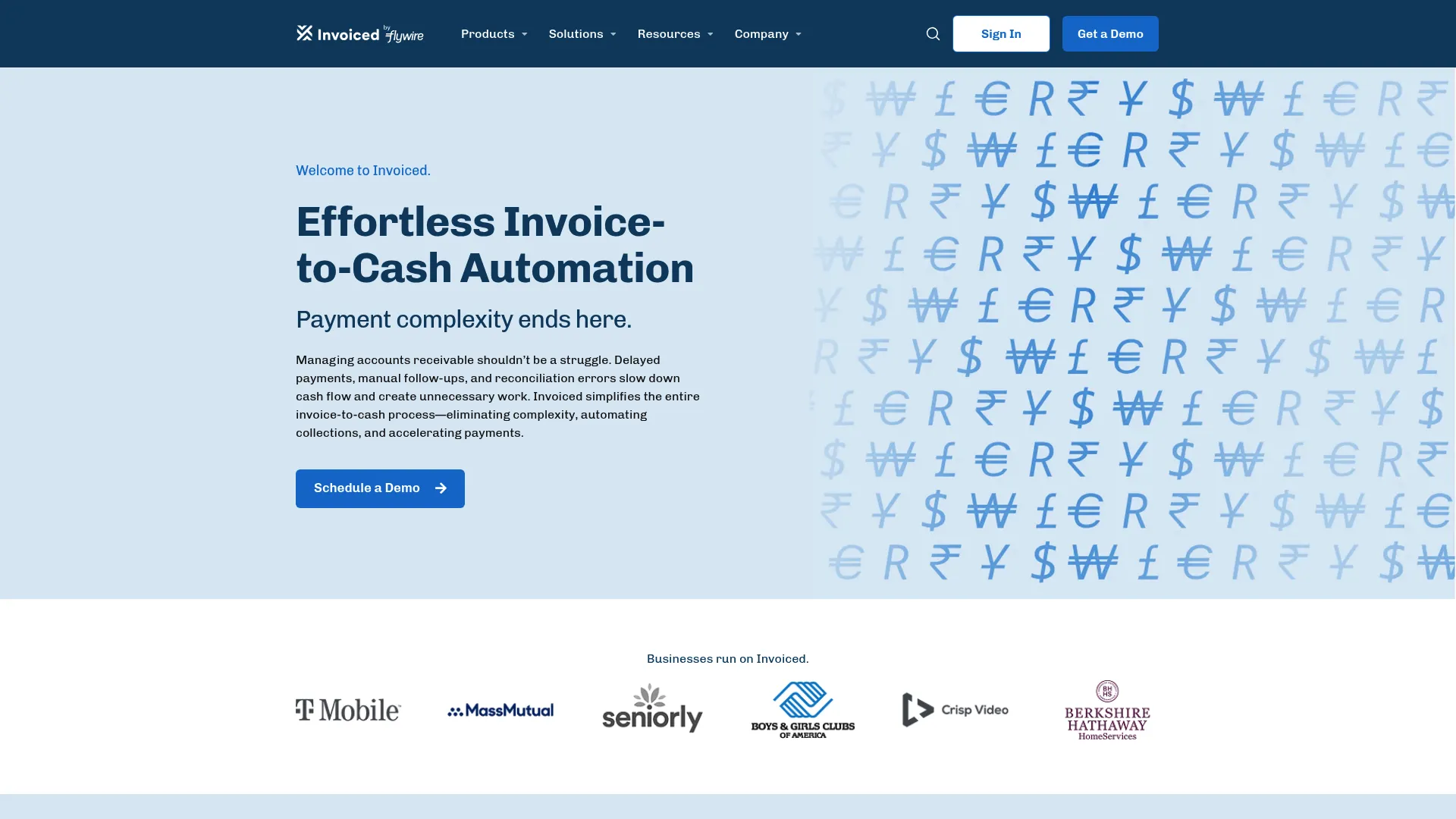 Invoiced accounts receivable automation and customer payment portal