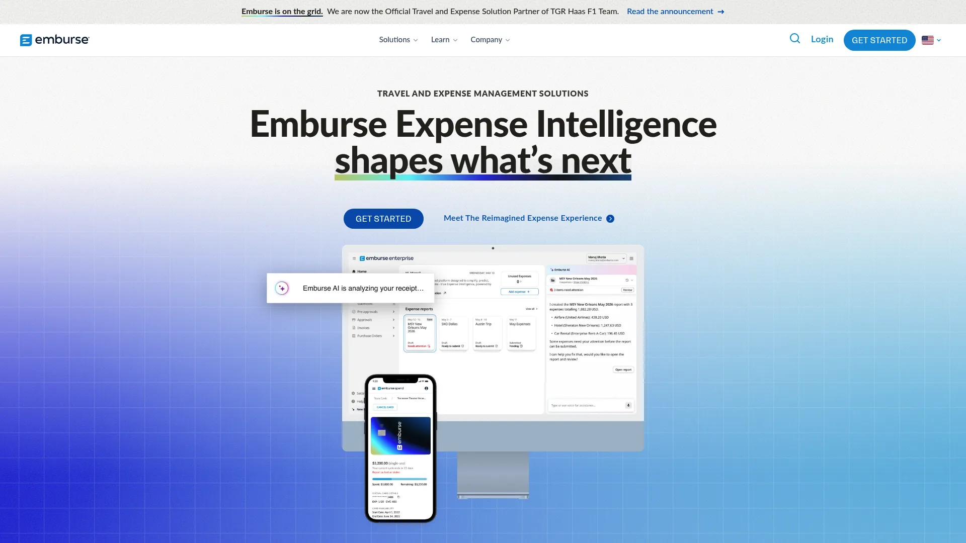 Emburse Expense Professional software screenshot