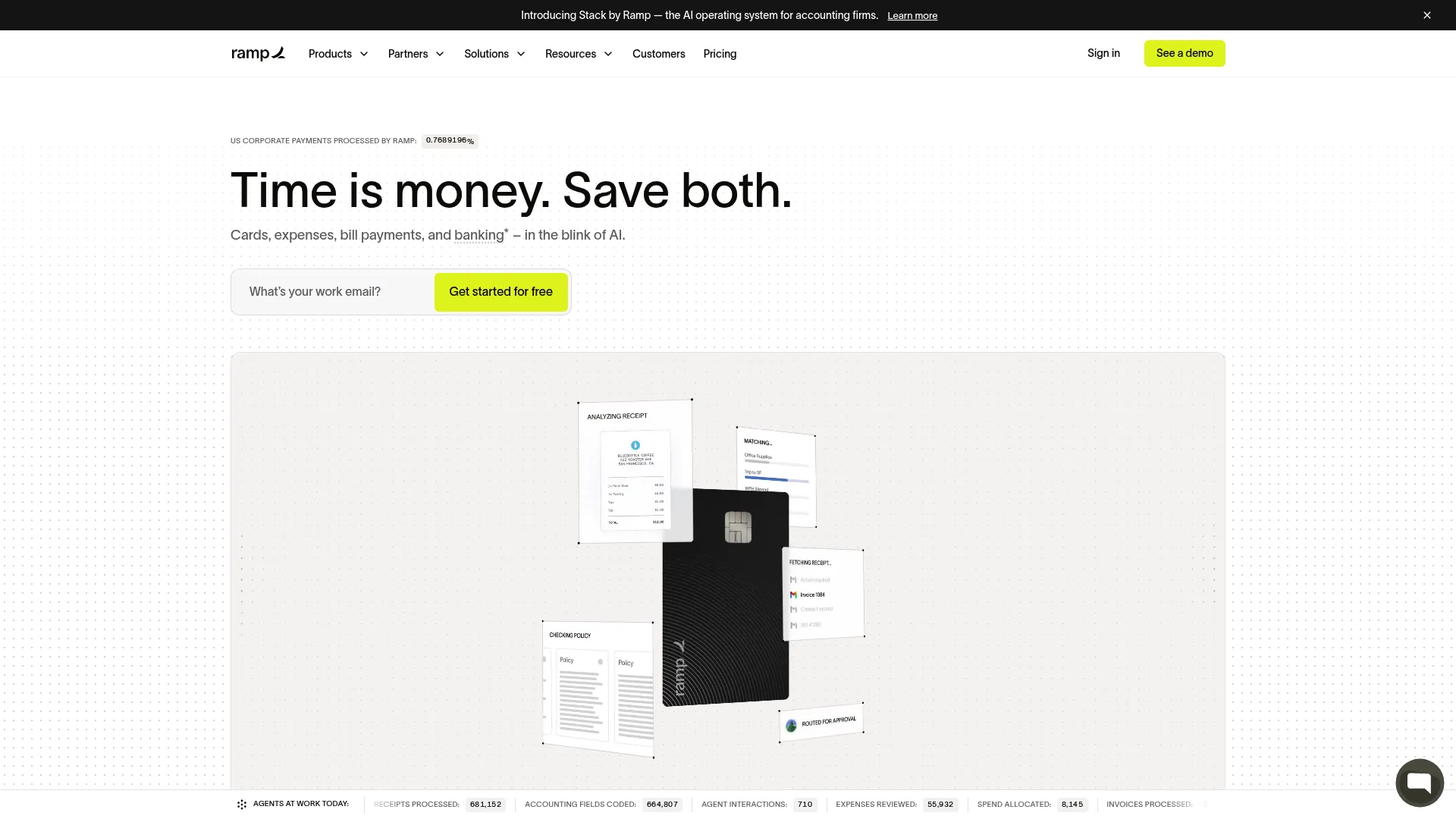 Ramp spend and expense platform screenshot