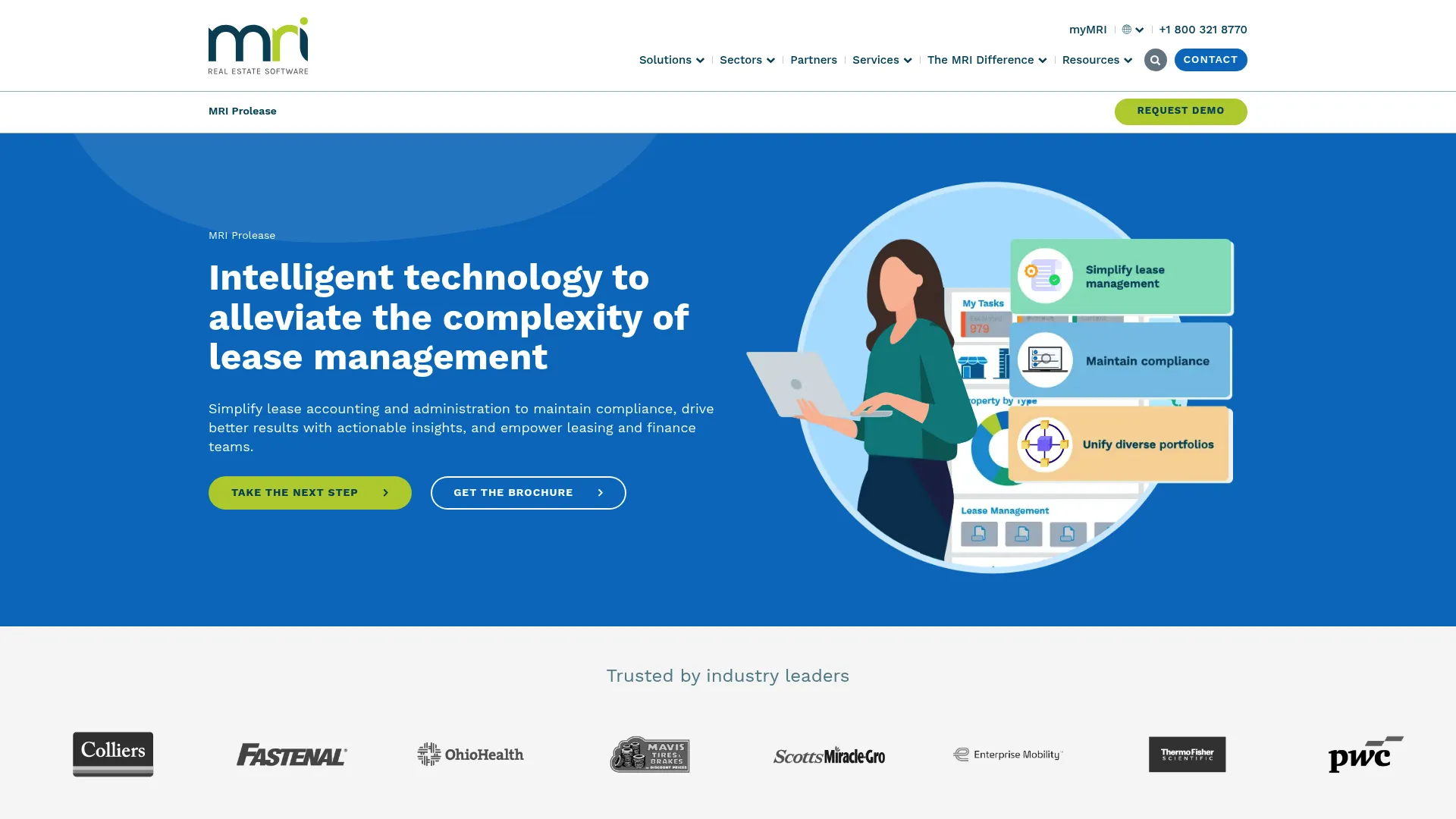 MRI ProLease lease accounting and management interface