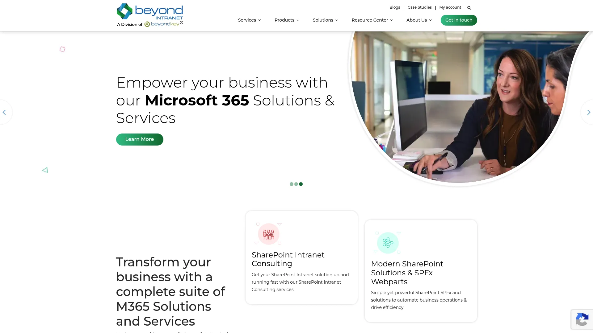 Beyond Intranet product page
