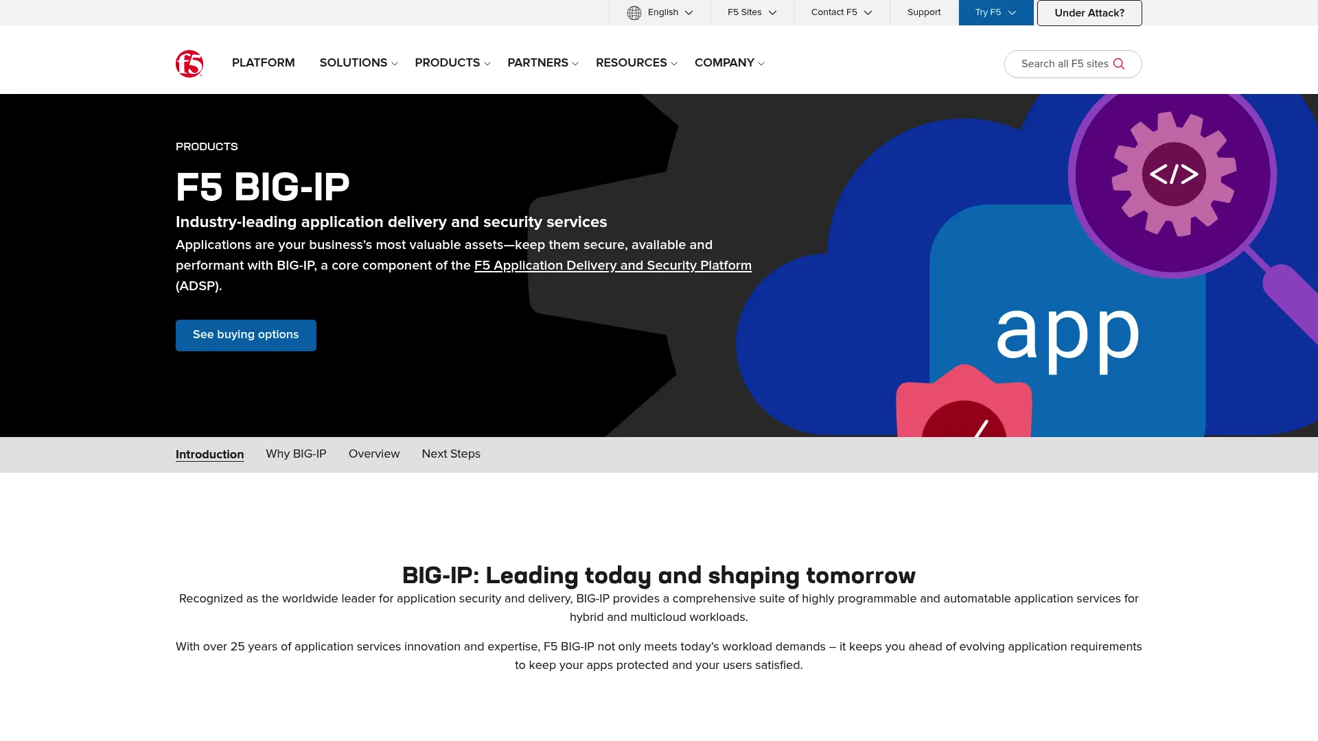 F5 BIG-IP product page