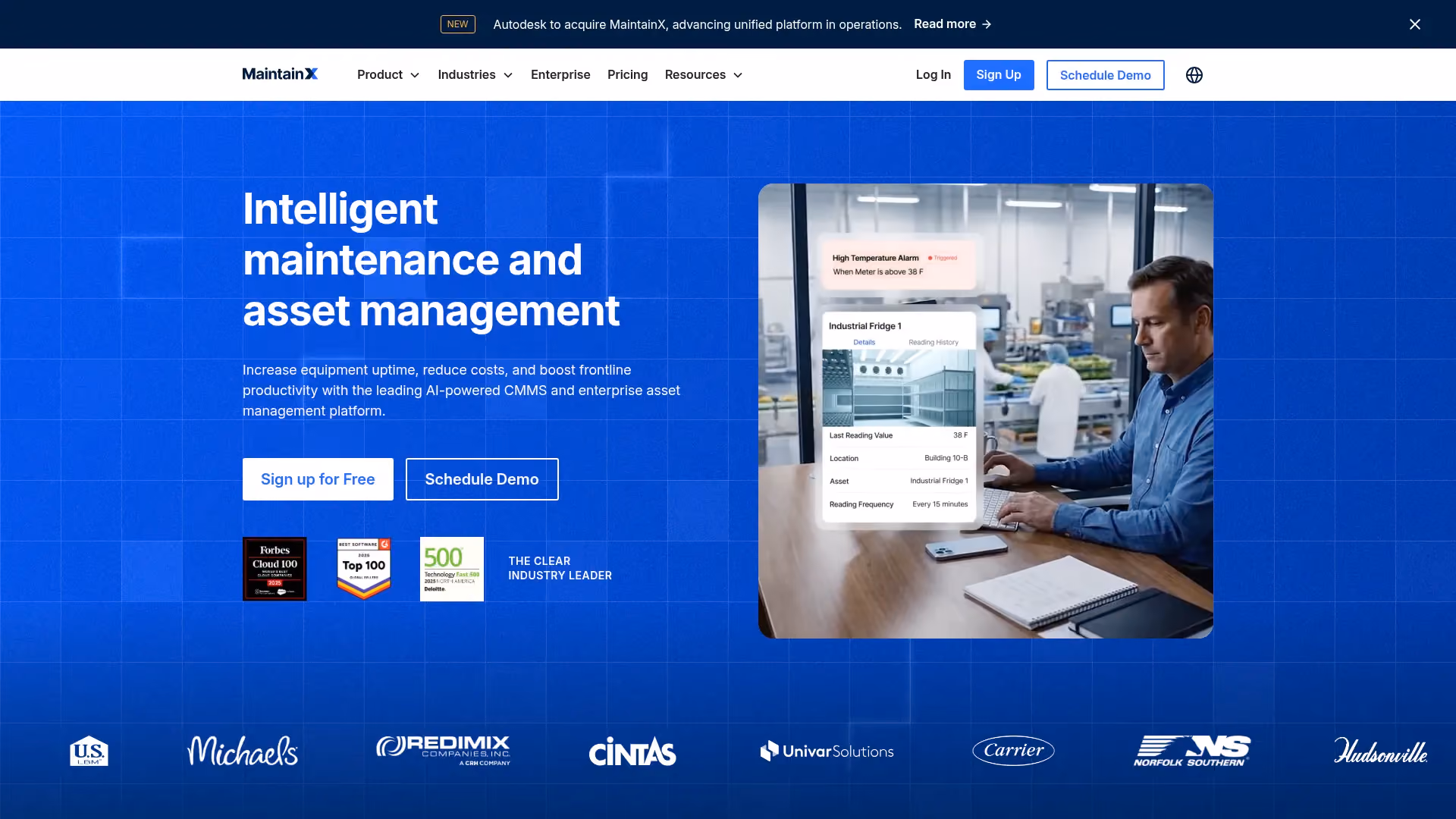MaintainX work order management software homepage