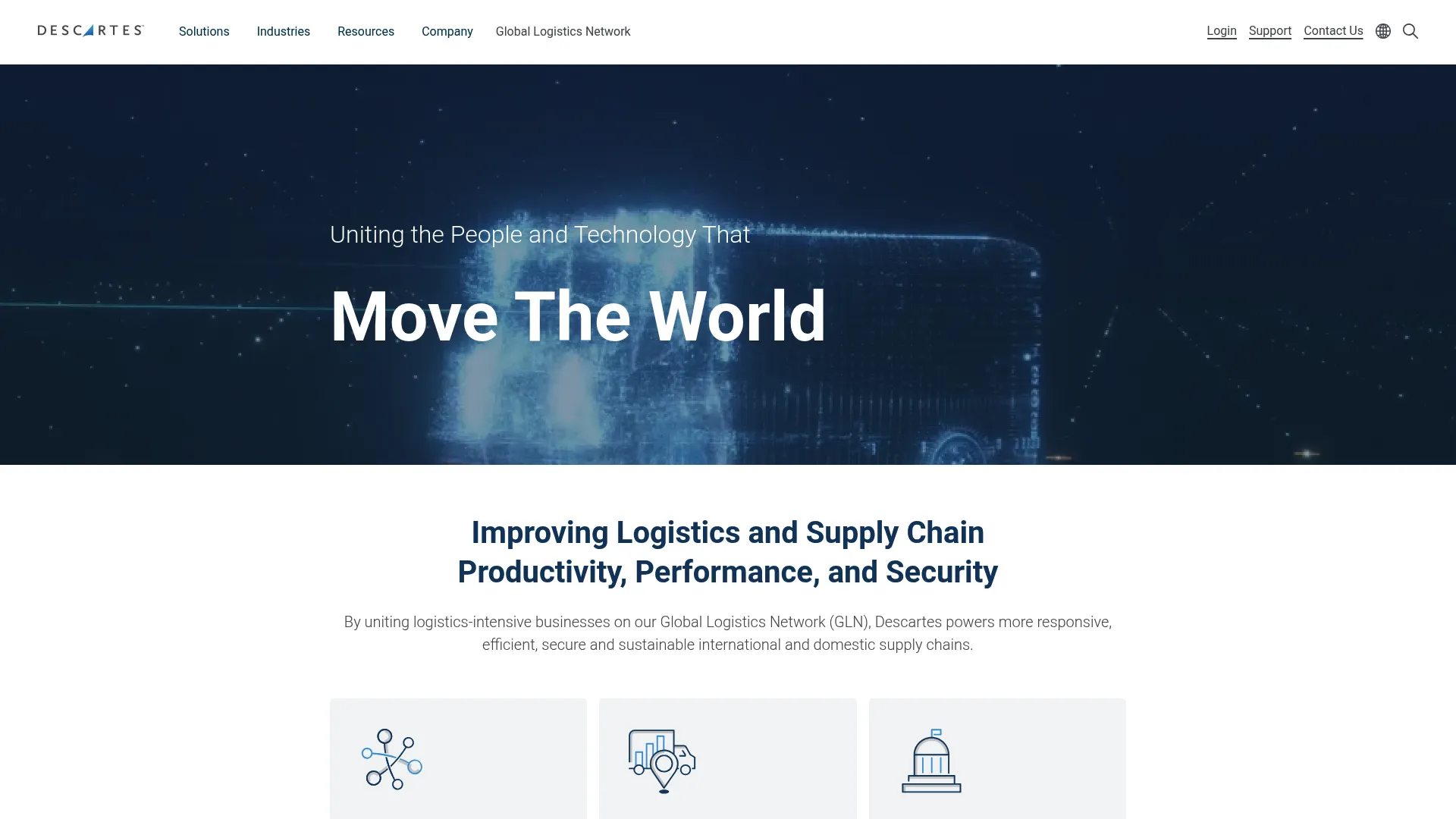 Descartes Systems Group logistics software interface