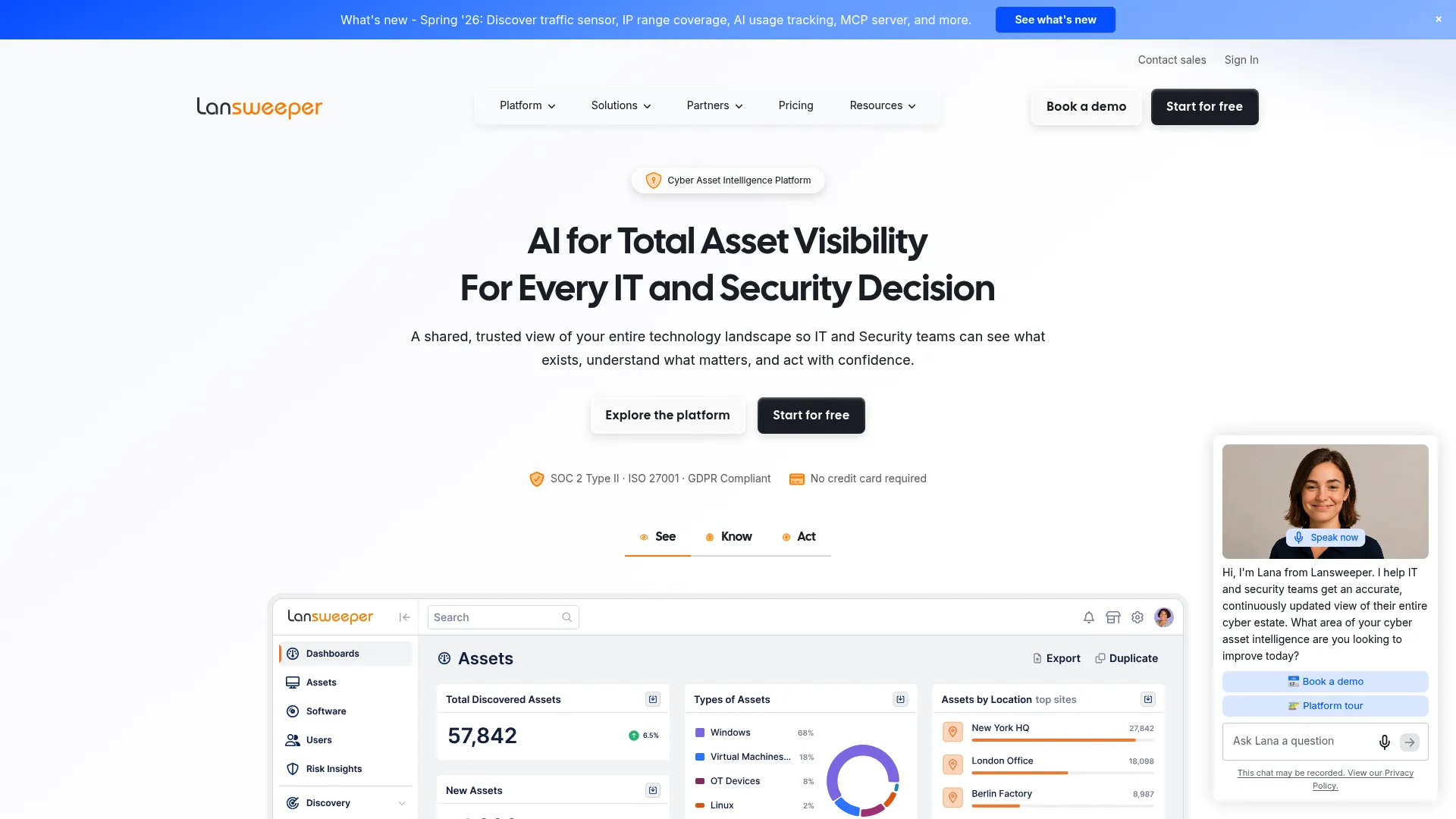 Lansweeper cyber asset intelligence and discovery platform